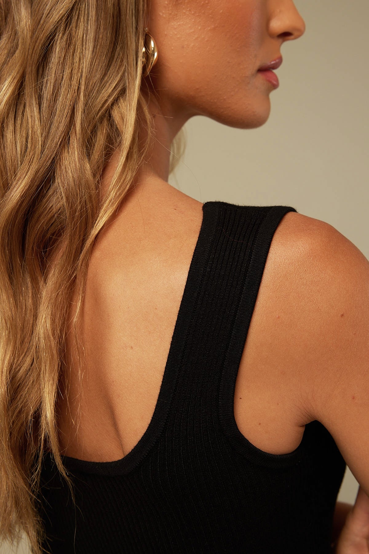 Perfect Stranger Clementine Knit Top Black