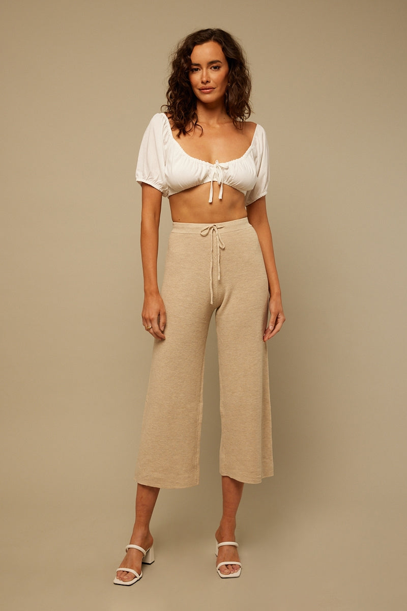Perfect Stranger Fall in Love Knit Pant Nude