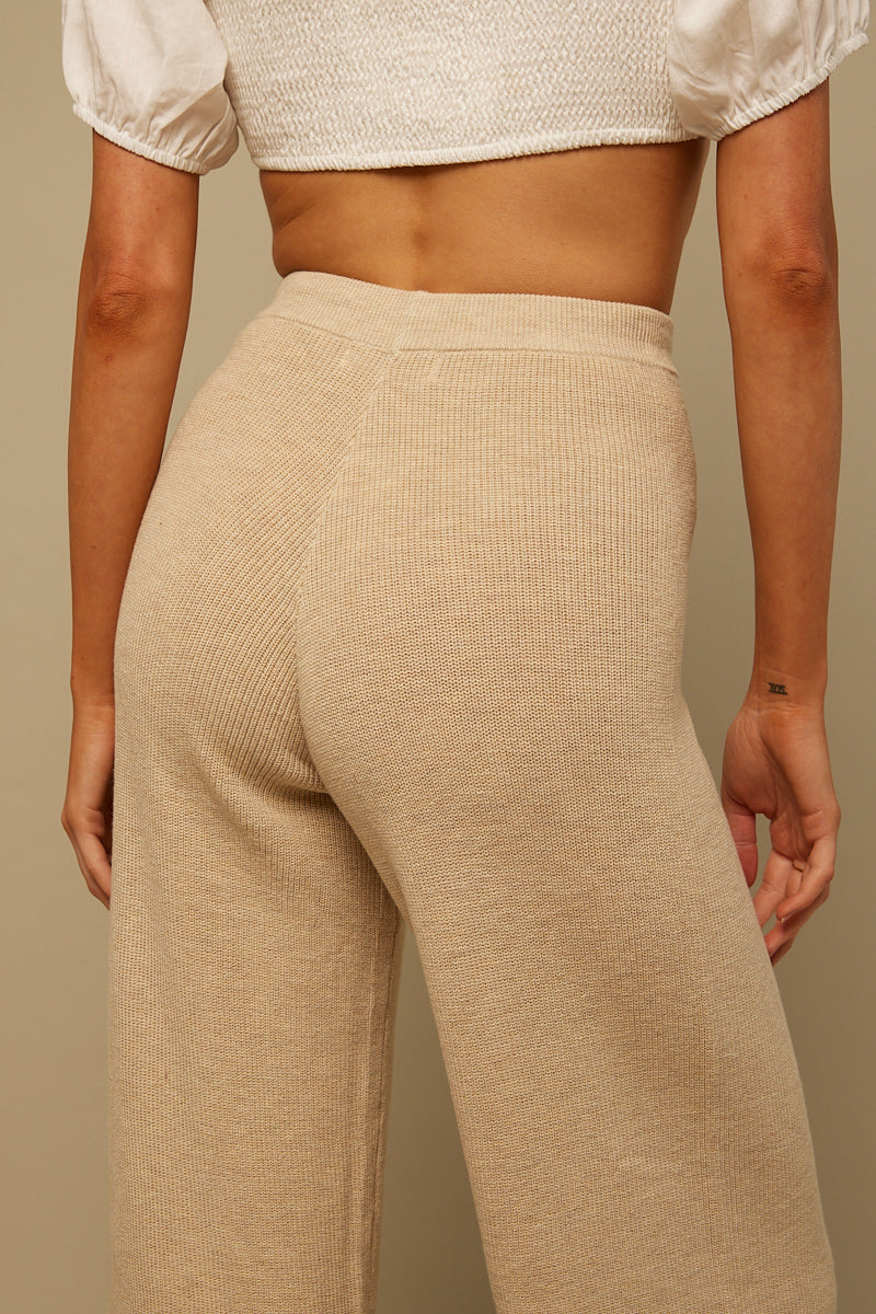 Perfect Stranger Fall in Love Knit Pant Nude