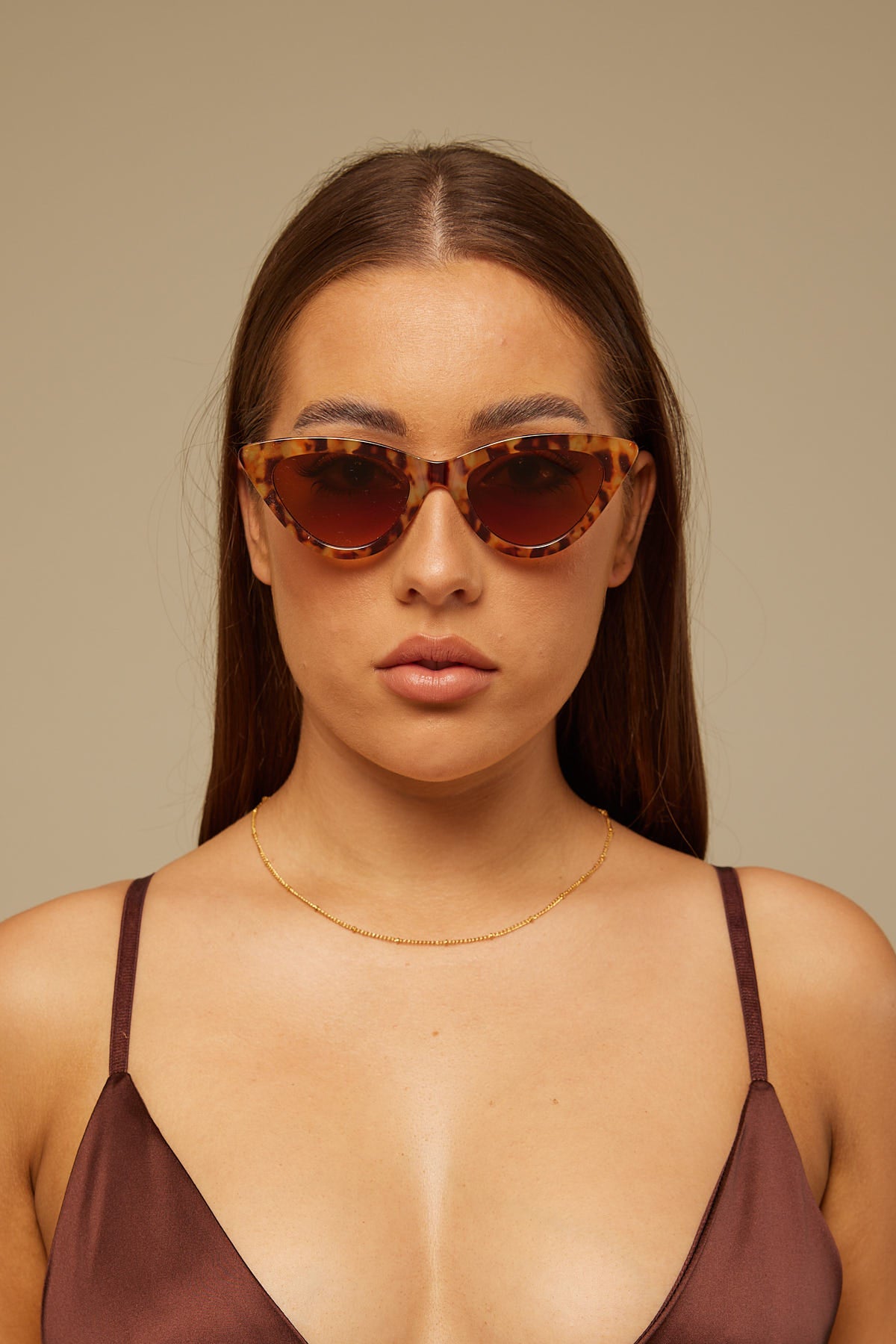 Peta + Jain Selina Tort Frame / Brown Faded Lens