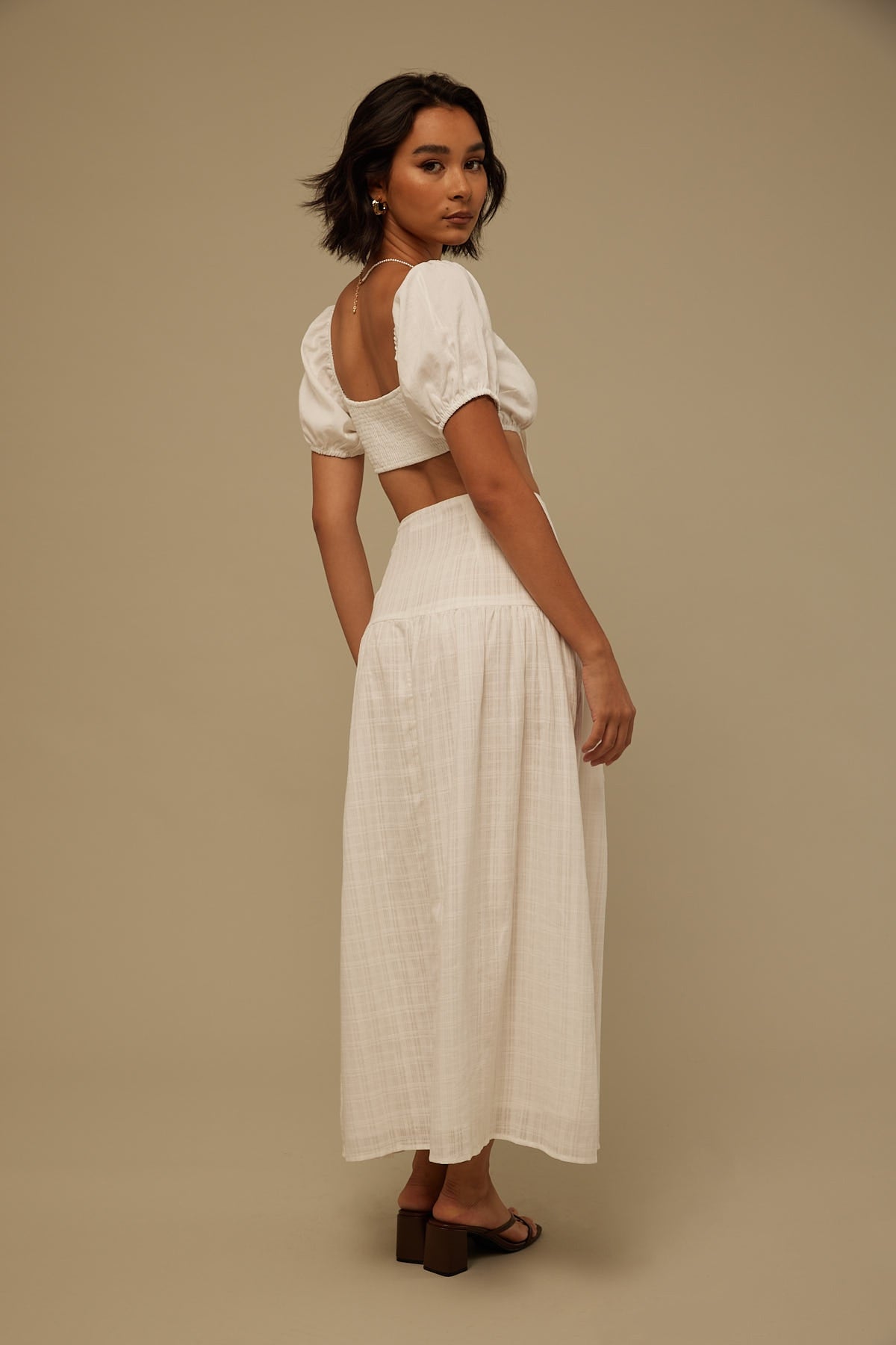 Perfect Stranger Ultra Midi Skirt White