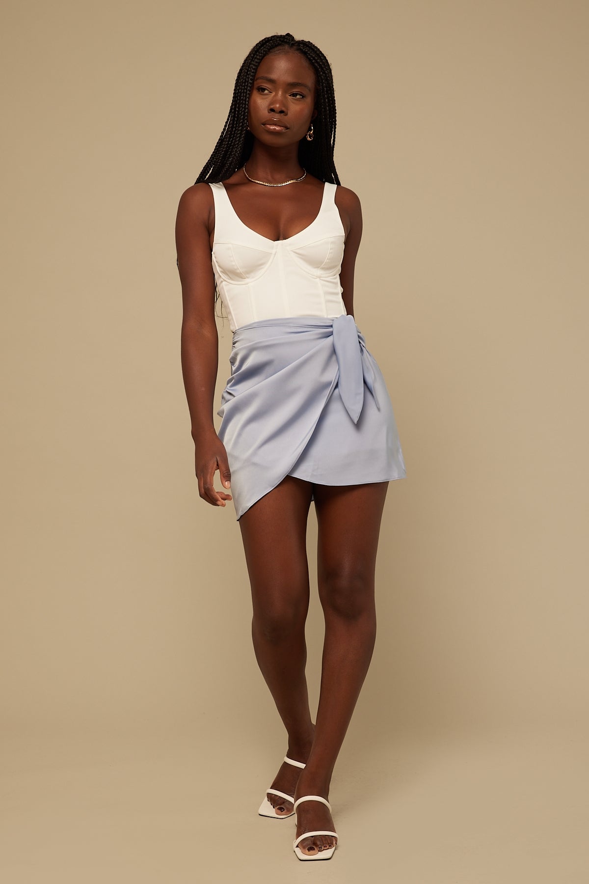 Perfect Stranger Adore you wrap skirt Blue
