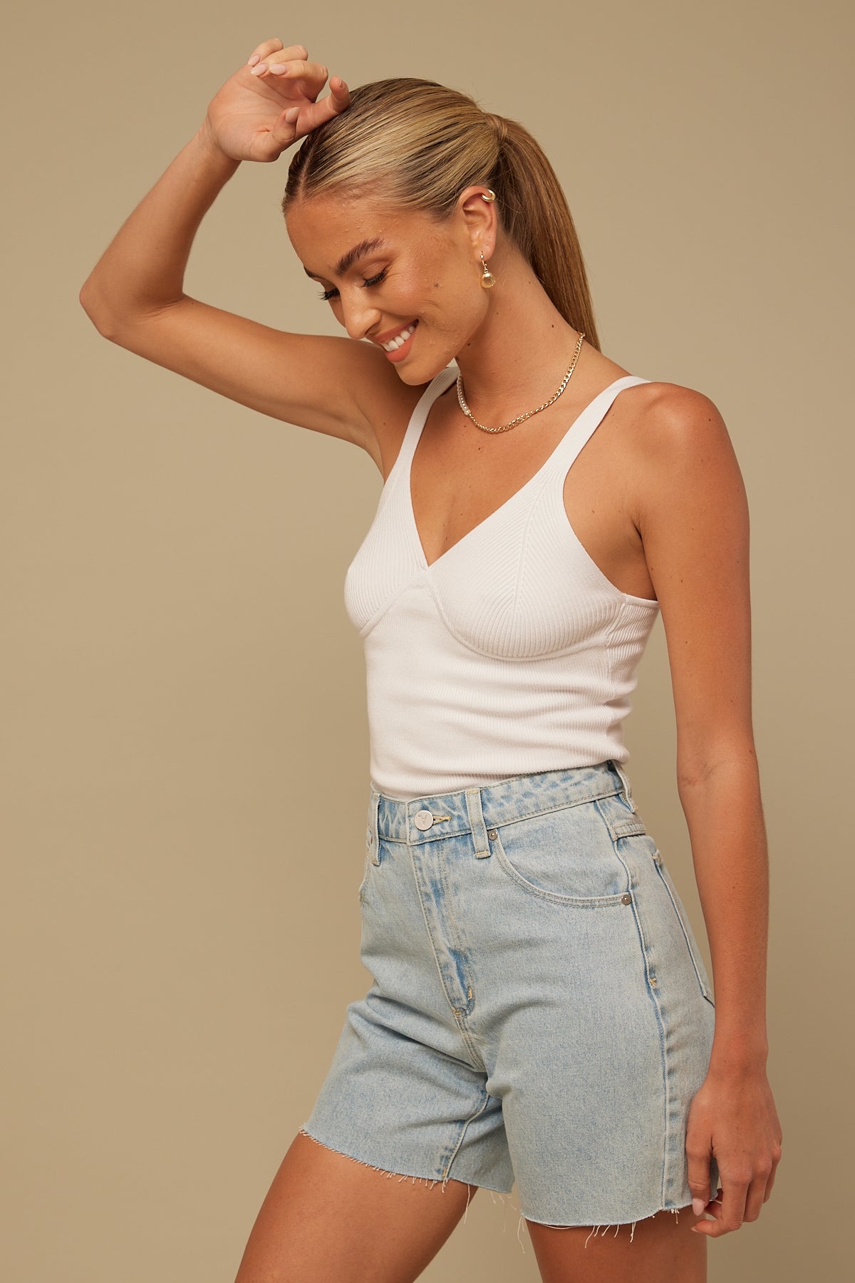 Perfect Stranger No Doubt Knit Tank White