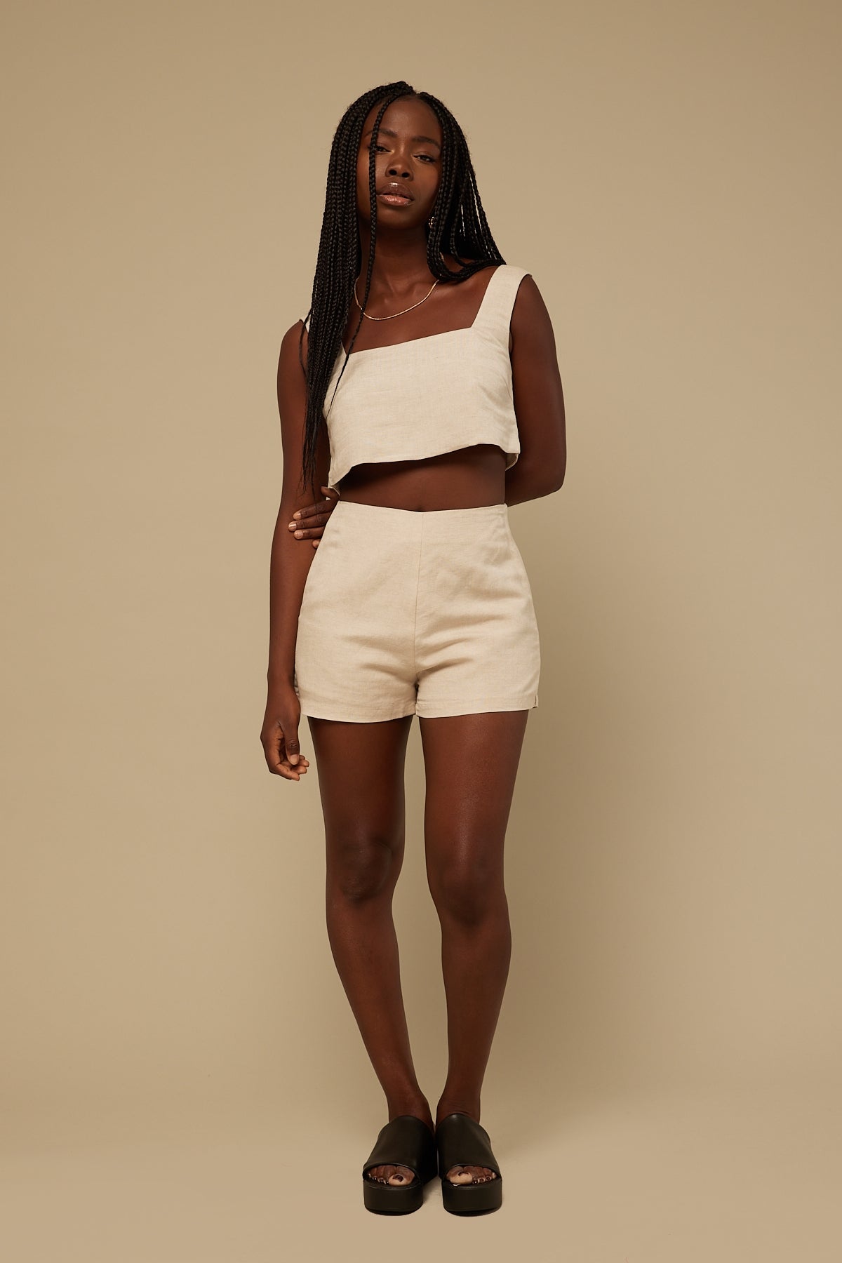Perfect Stranger Hometown Crop Top Natural