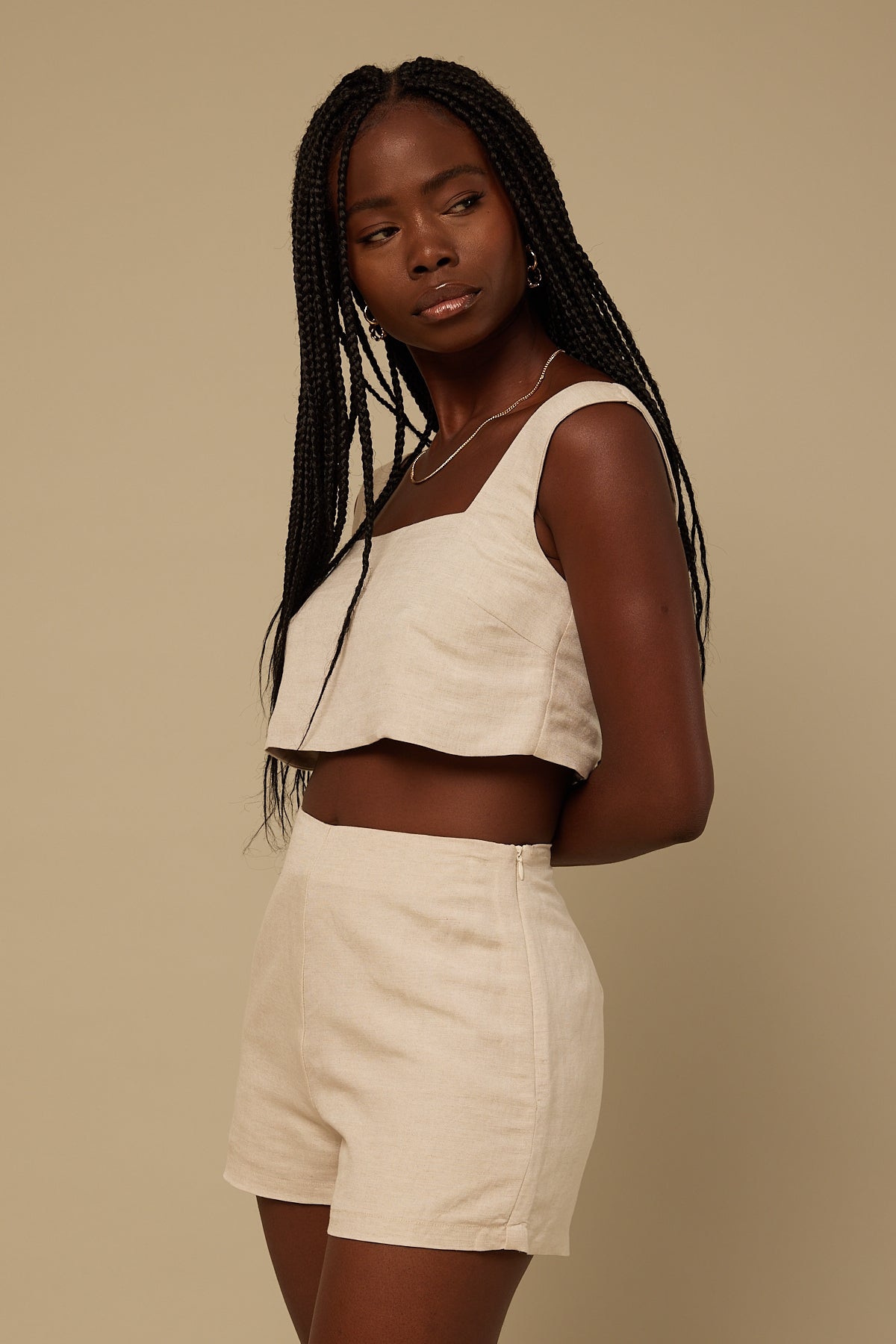 Perfect Stranger Hometown Crop Top Natural