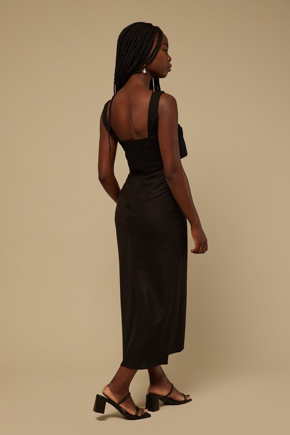 Perfect Stranger Primrose Midi Skirt Black
