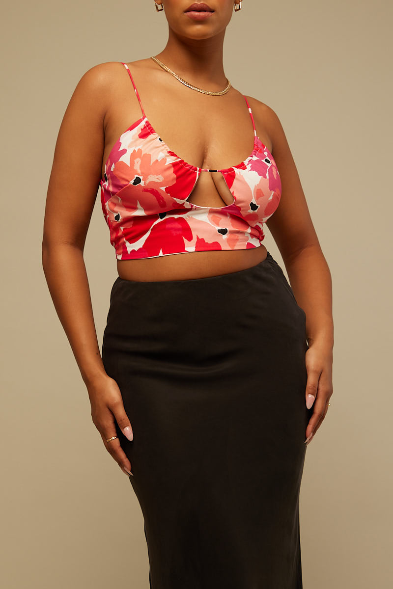 Perfect Stranger Carmella Midi Skirt Black