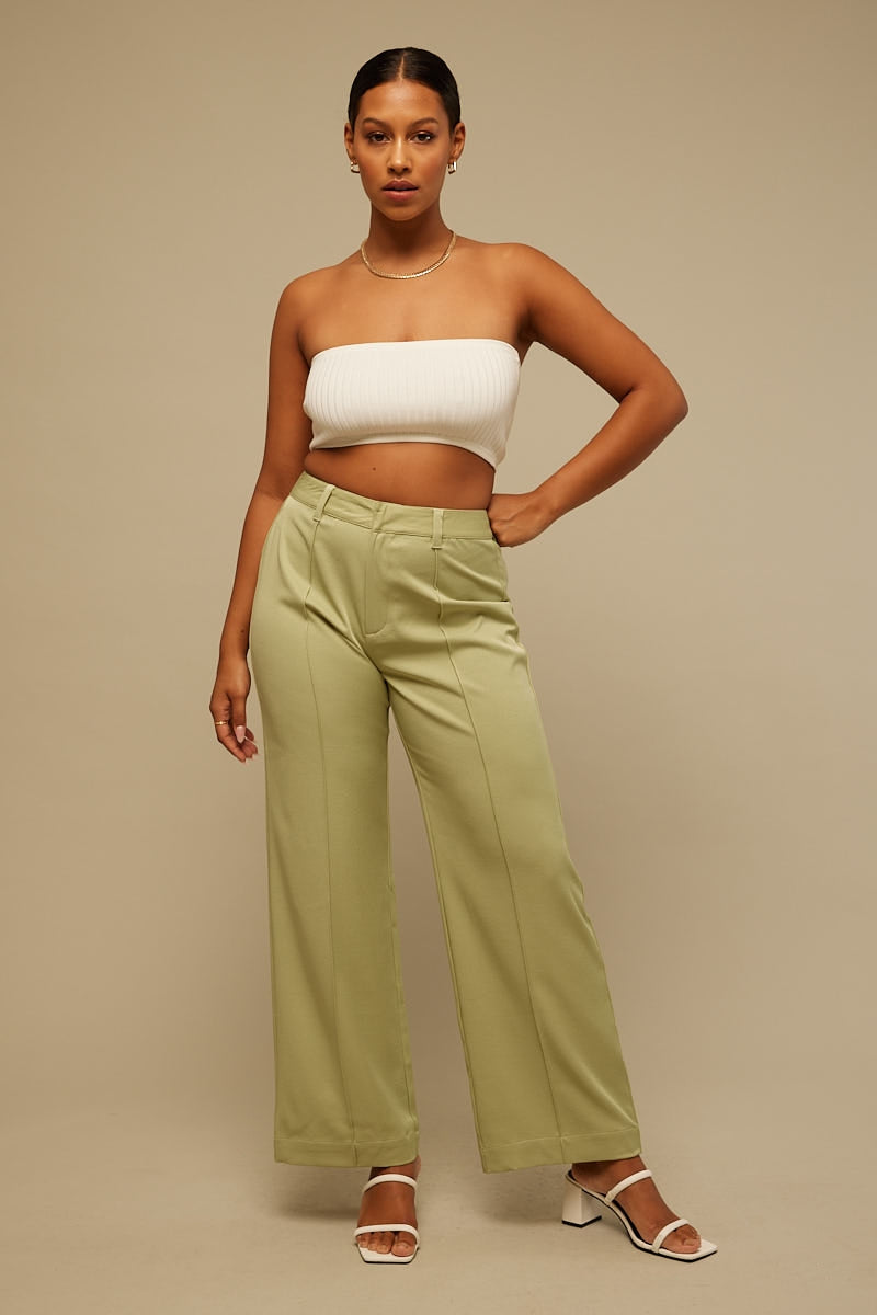 Perfect Stranger In Tune Mid Rise Pant Sage