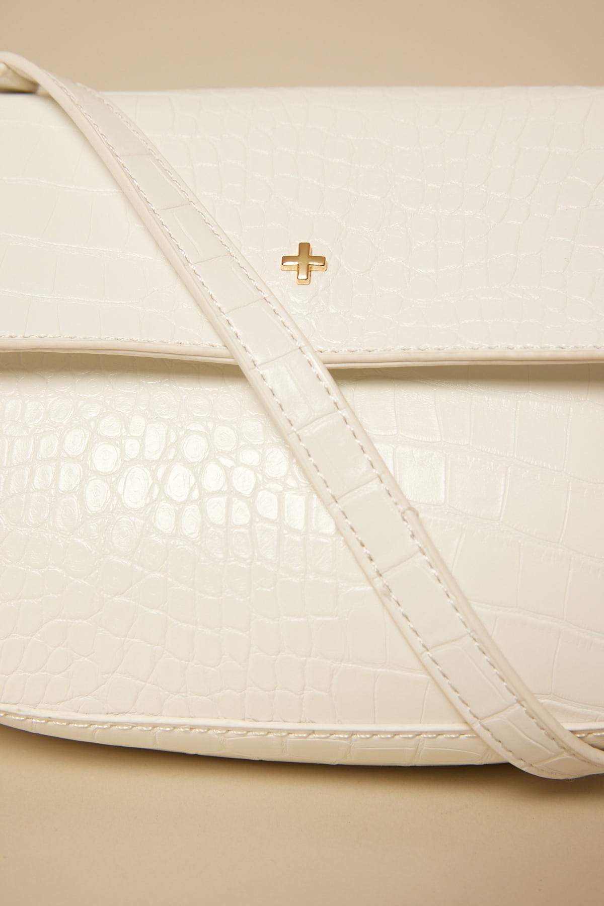 Peta + Jain Porter White Croc Gold