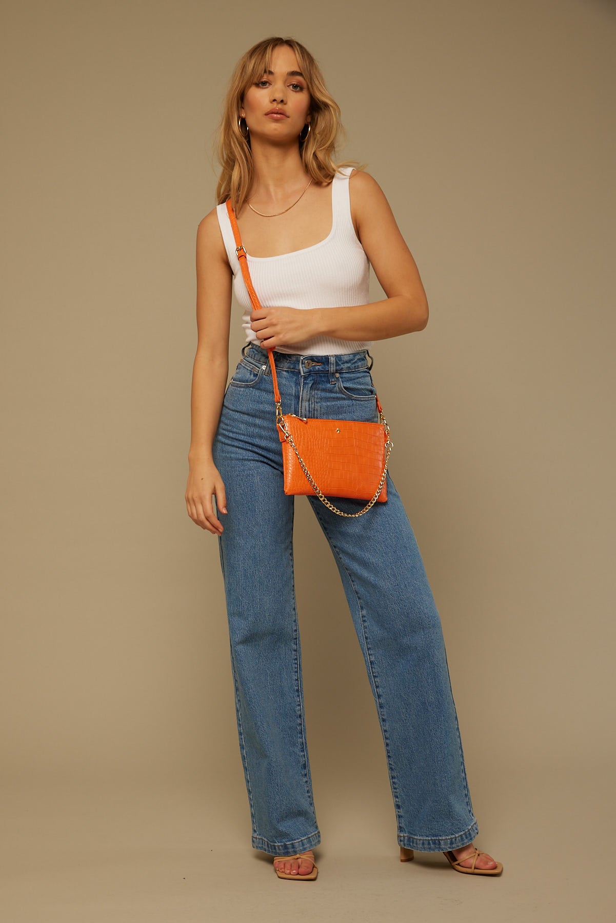 Peta + Jain Quincy Orange Croc