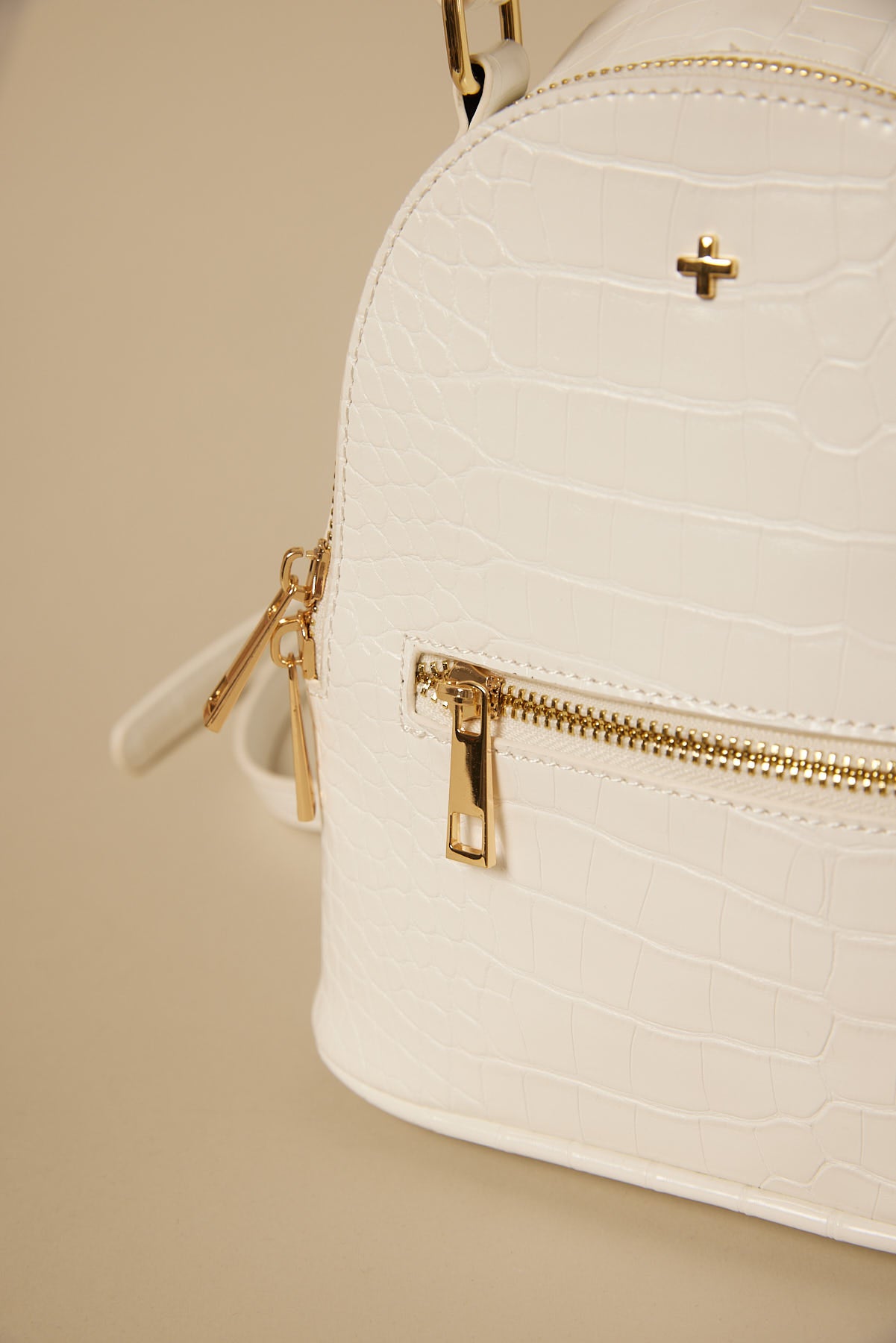 Peta + Jain Kravitz White Croc Gold