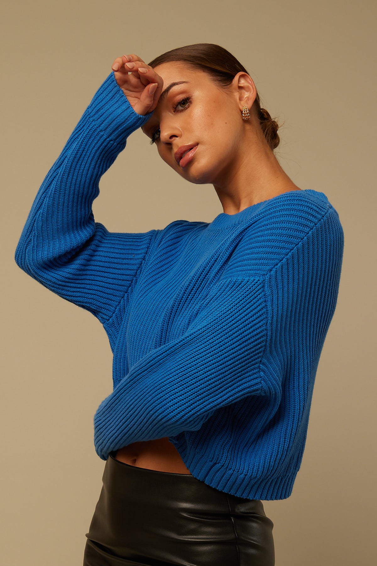 Perfect Stranger Celine Knit Jumper Blue