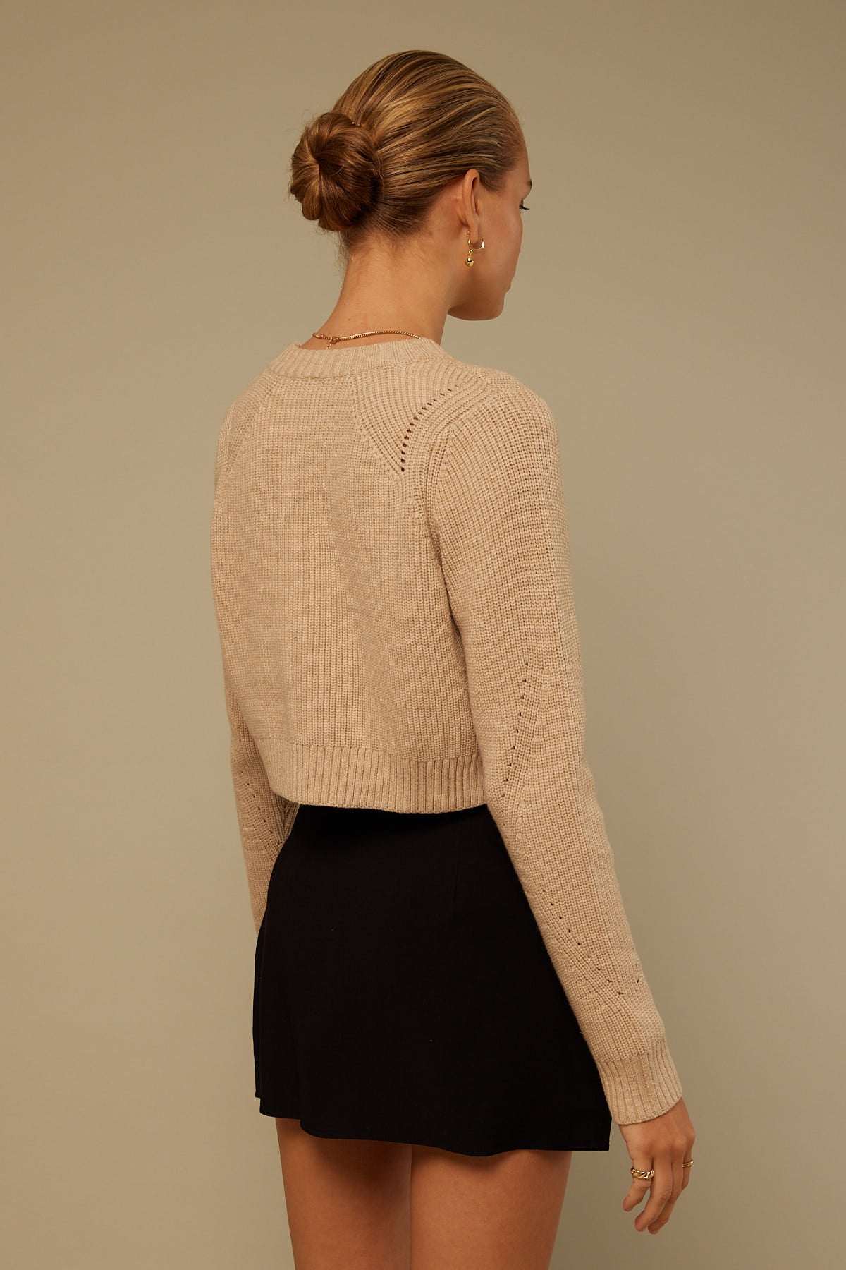 Perfect Stranger Talk About It Knit Jumper Oat
