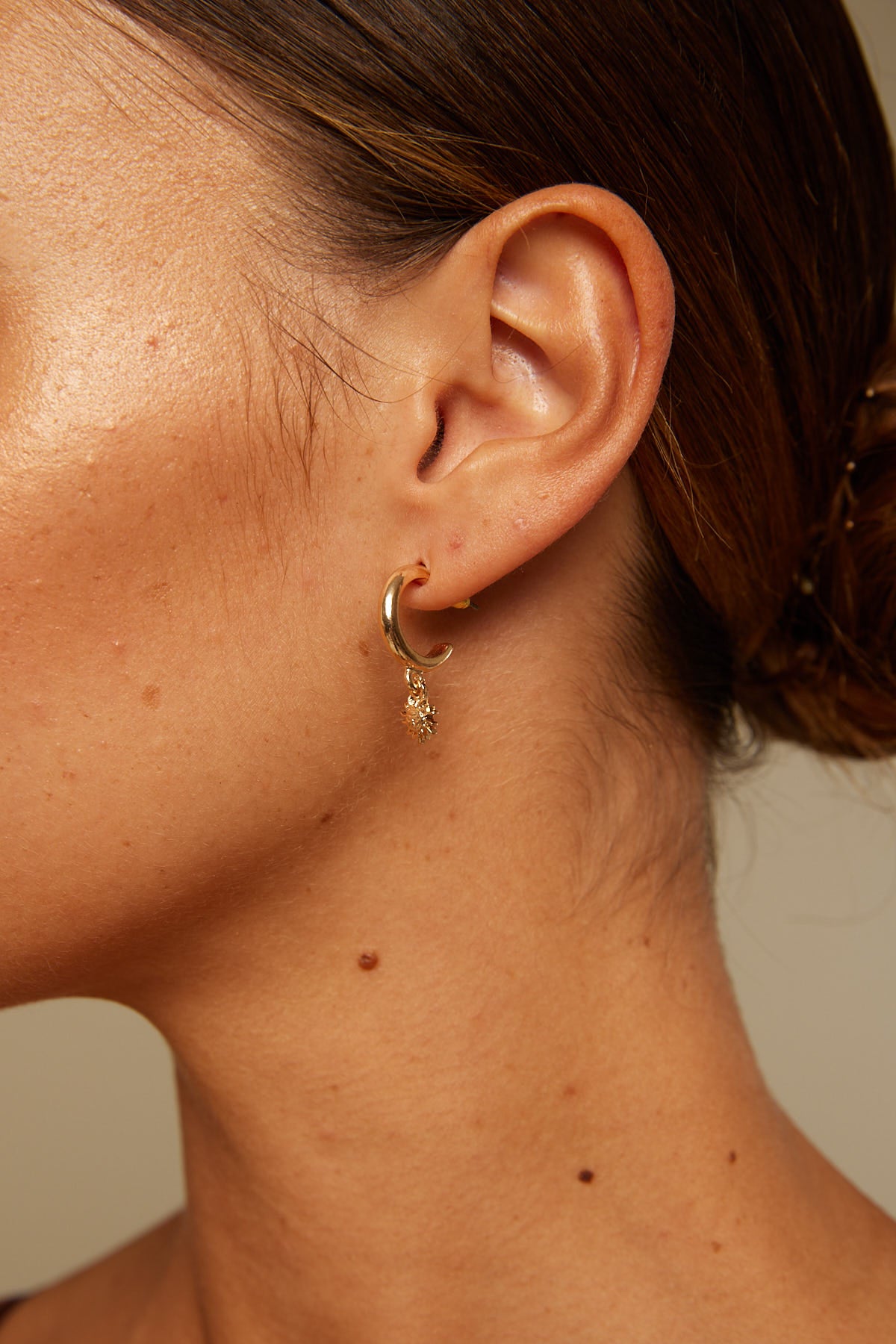 Token Sun and Moon Earring Gold