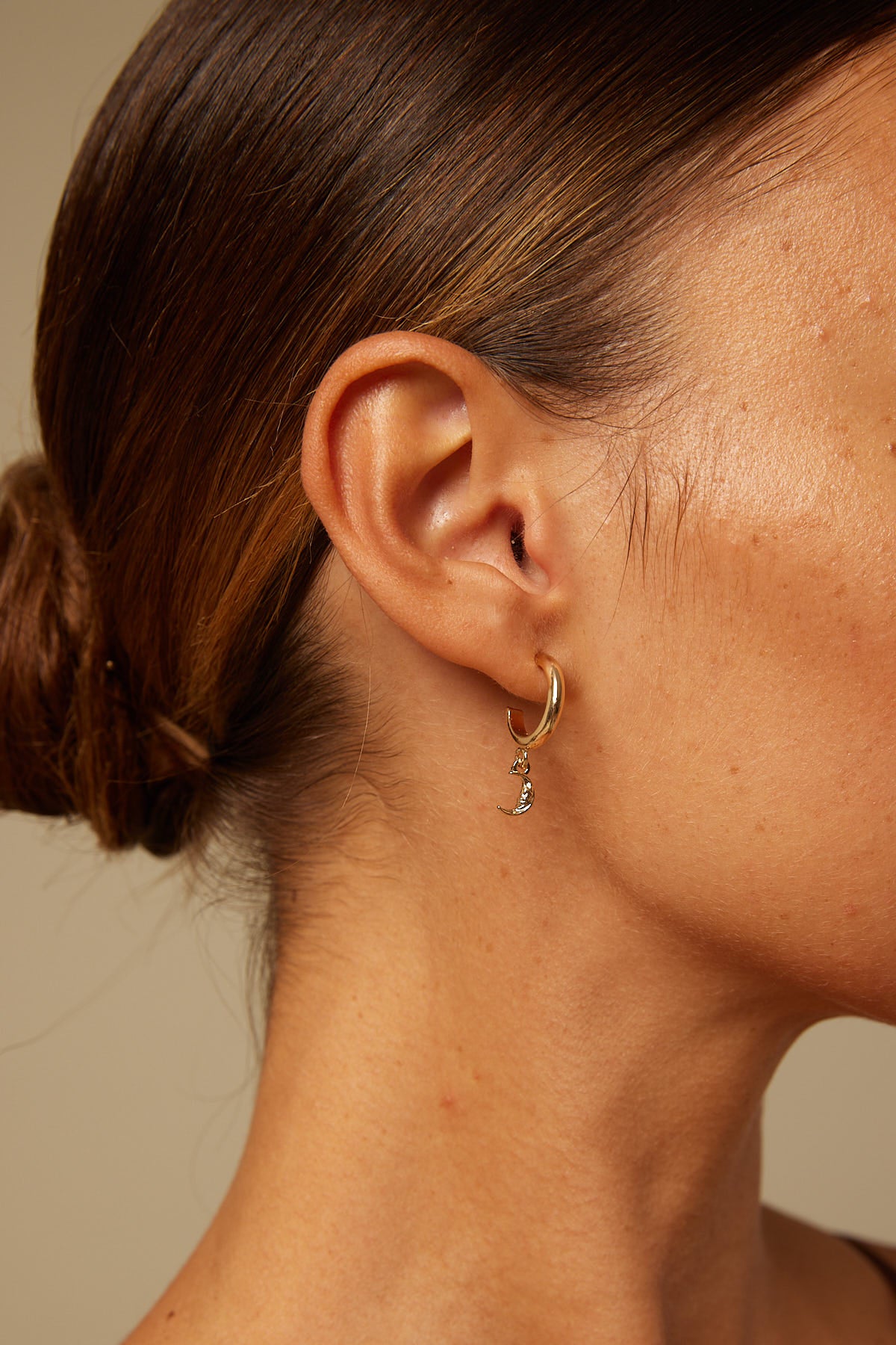 Token Sun and Moon Earring Gold