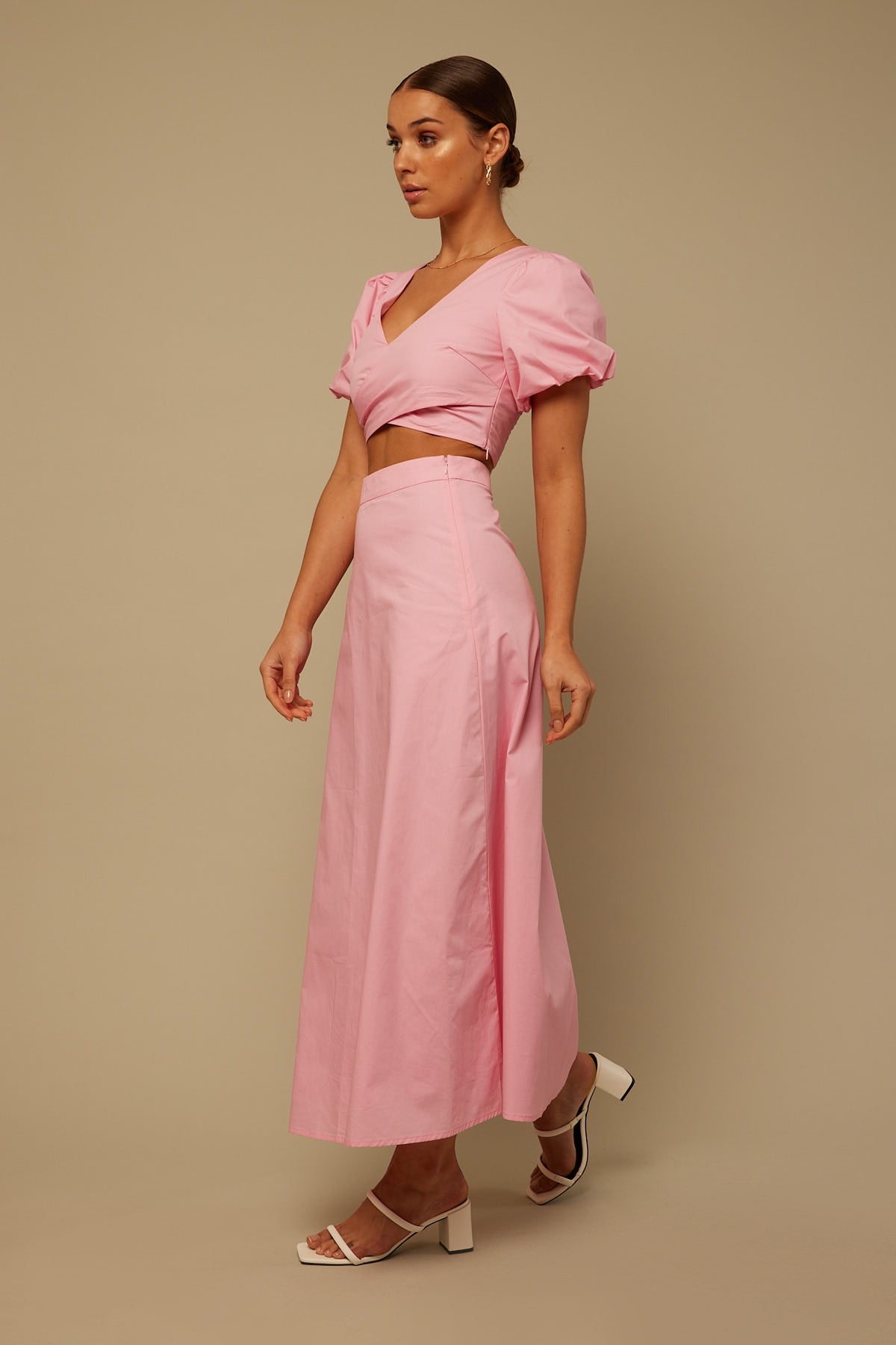 Perfect Stranger Peony Maxi Skirt Pink