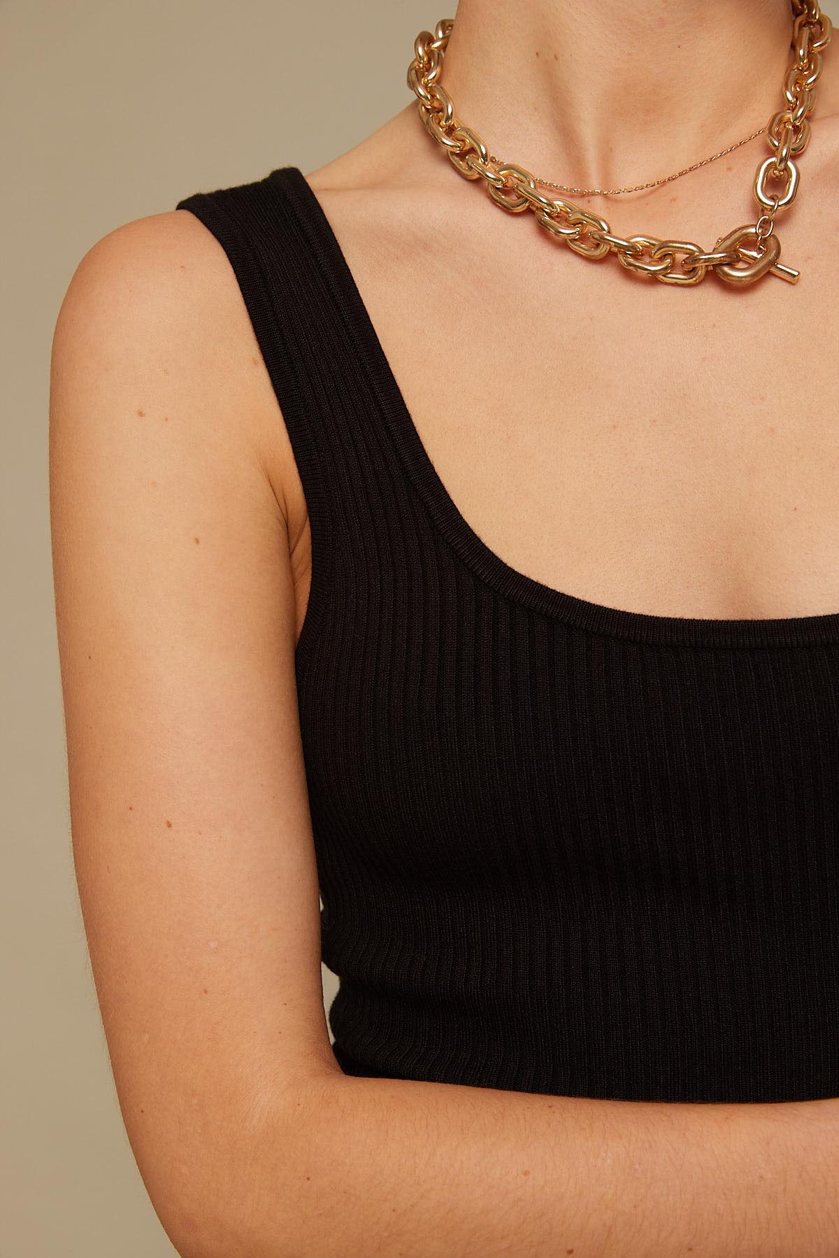 Perfect Stranger Celestial Knit Midi Dress Black