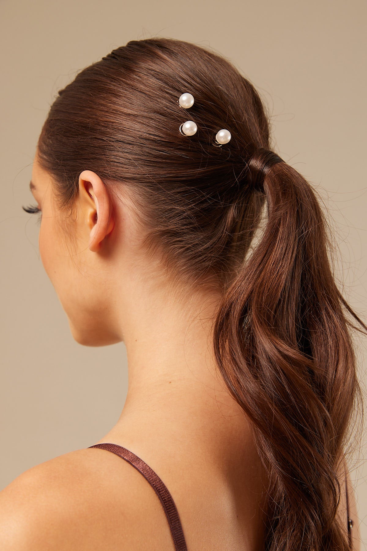 Token Pearl Spiral Hair Clip Pack Silver