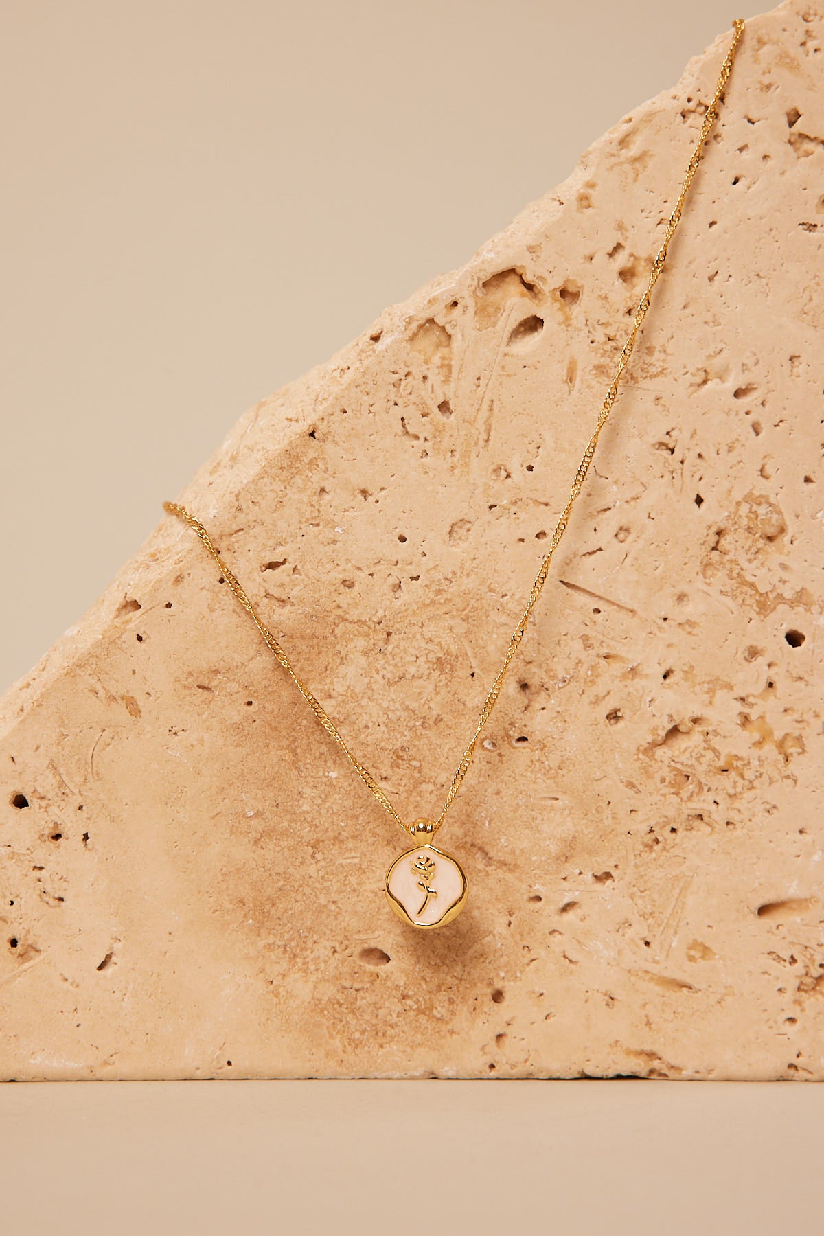 Perfect Stranger Poetic Feeling Plated Necklace 18K Gold Plated