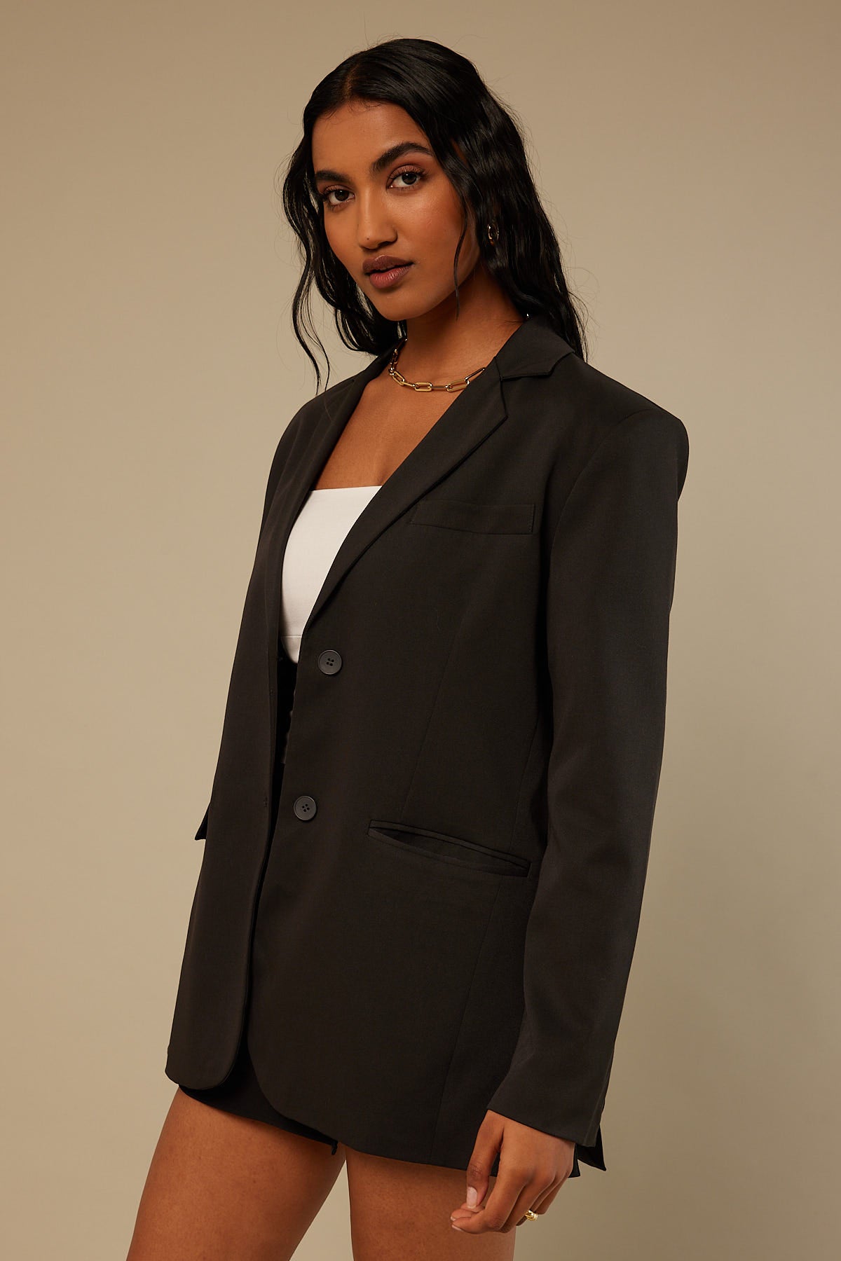 Perfect Stranger Staple Blazer Charcoal