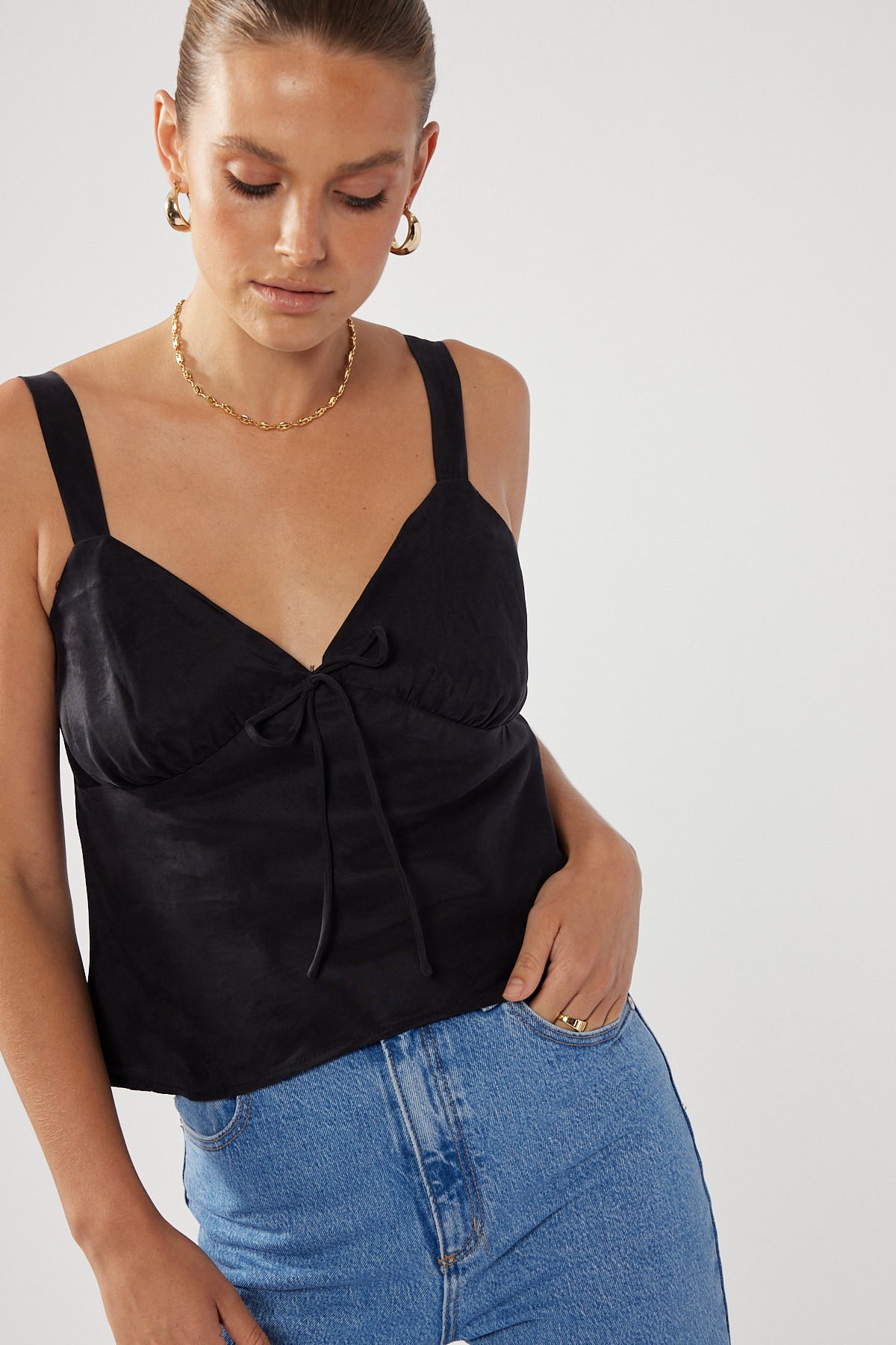 Perfect Stranger Modern Muse Cami Black