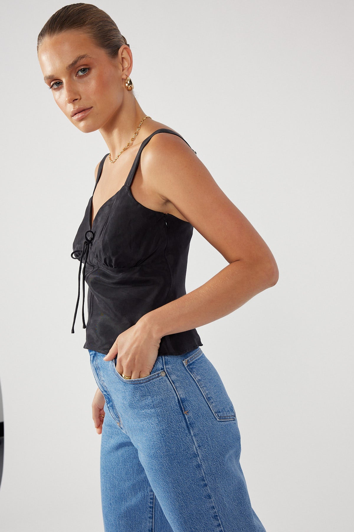 Perfect Stranger Modern Muse Cami Black