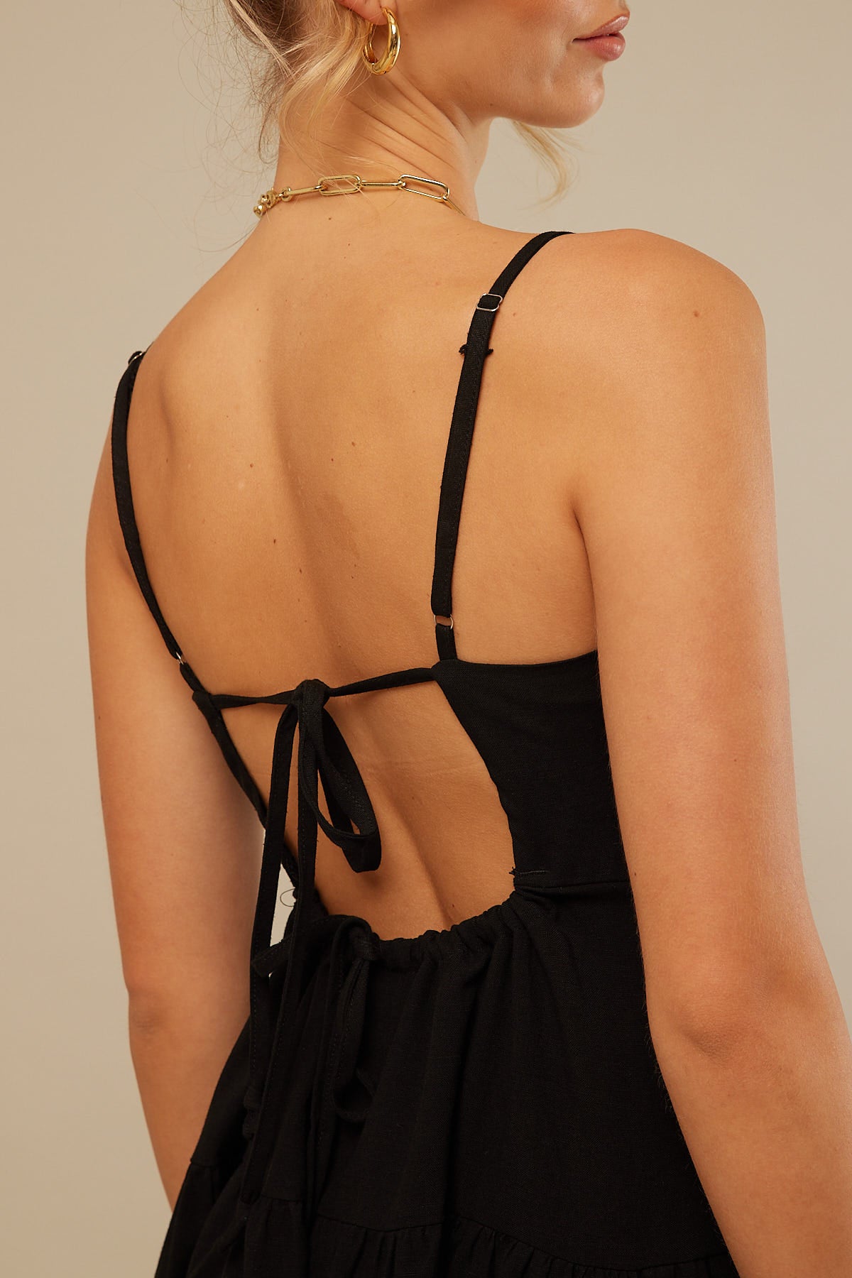 Perfect Stranger Cotton Candy Mini Dress Black