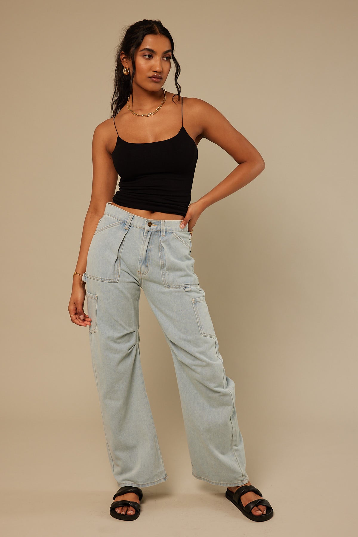 Perfect Stranger Vixen Thin Strap Cami Black