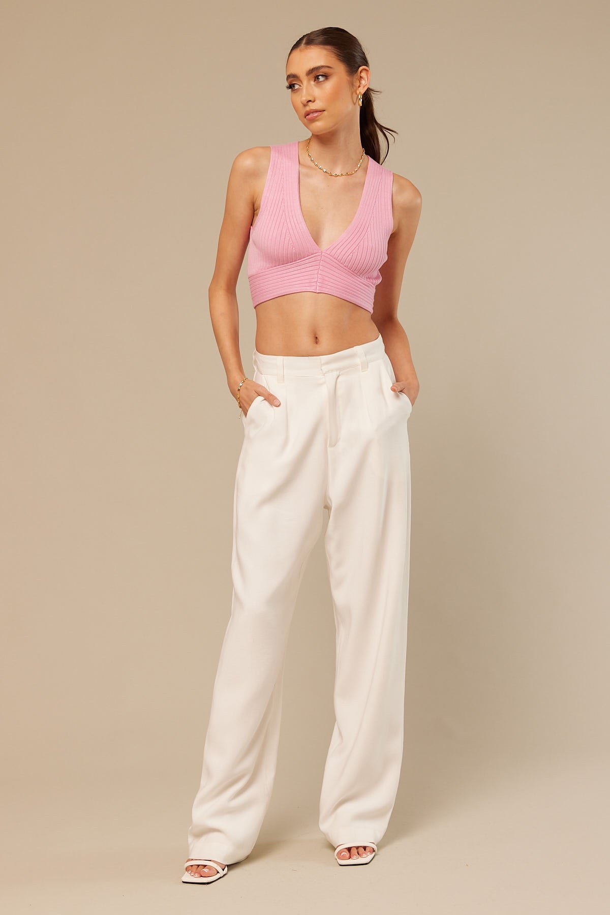 Perfect Stranger Palmer Sleeveless Top Pink