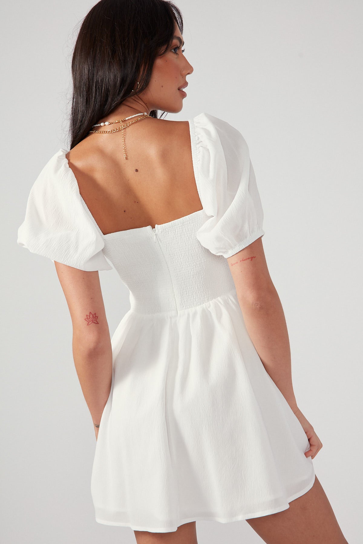 Perfect Stranger Cece Summer Mini Dress White