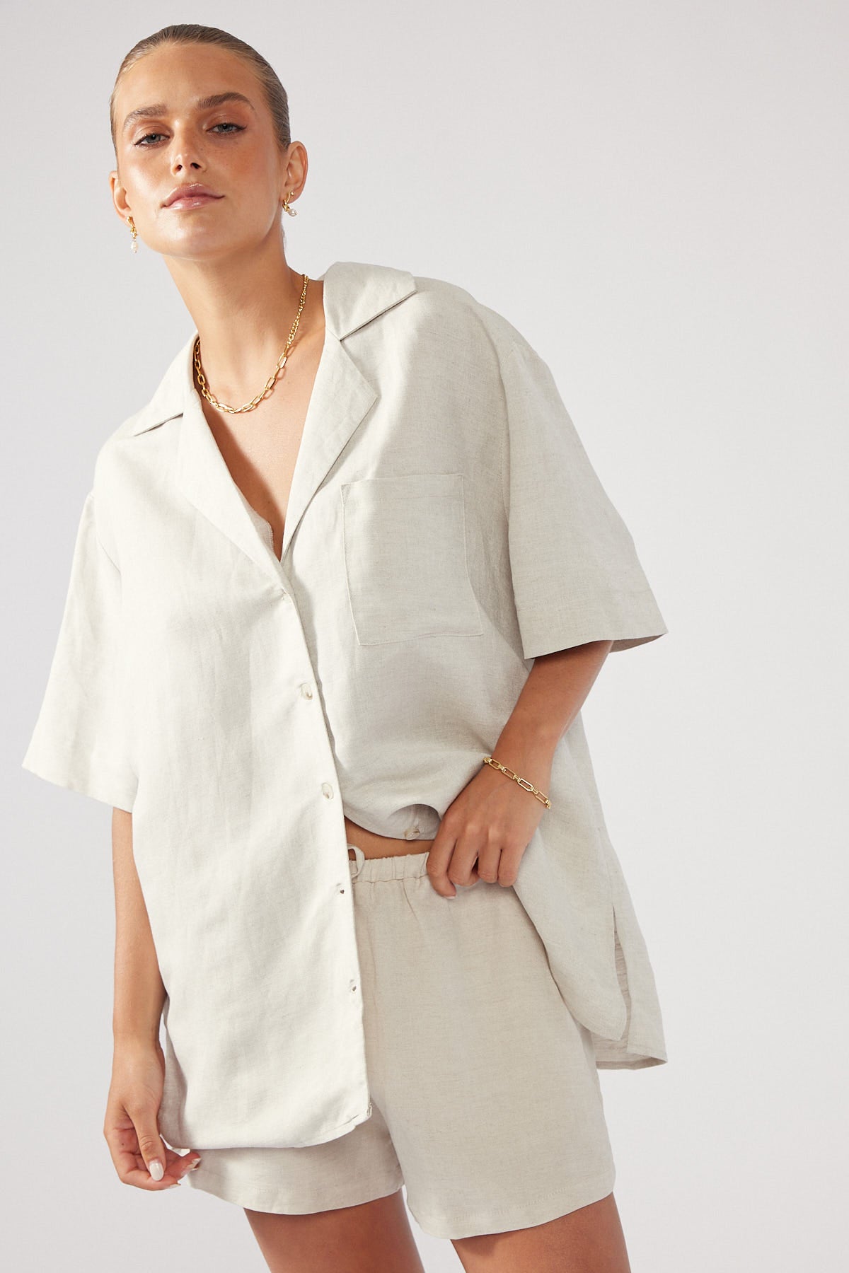 Perfect Stranger Summer Time Beach Shirt Oat