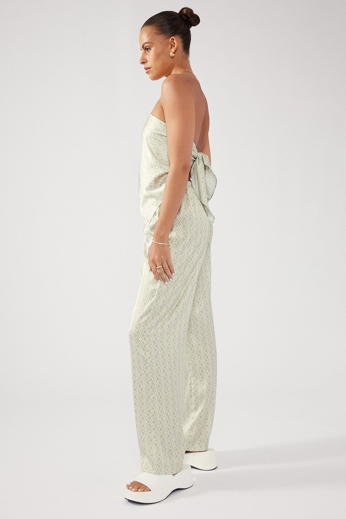 Perfect Stranger Sereno Printed Pant Green Print