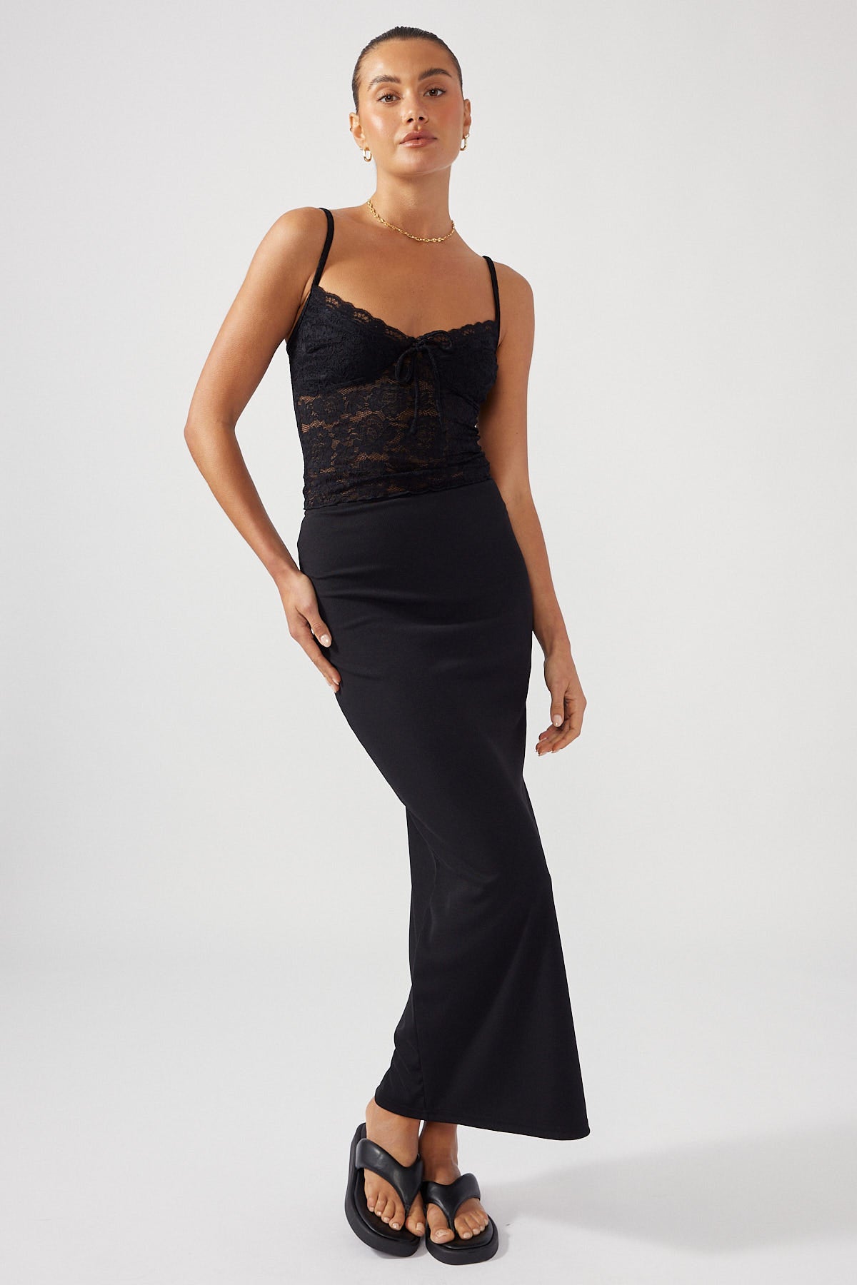 Perfect Stranger Dion Lace Cami Black