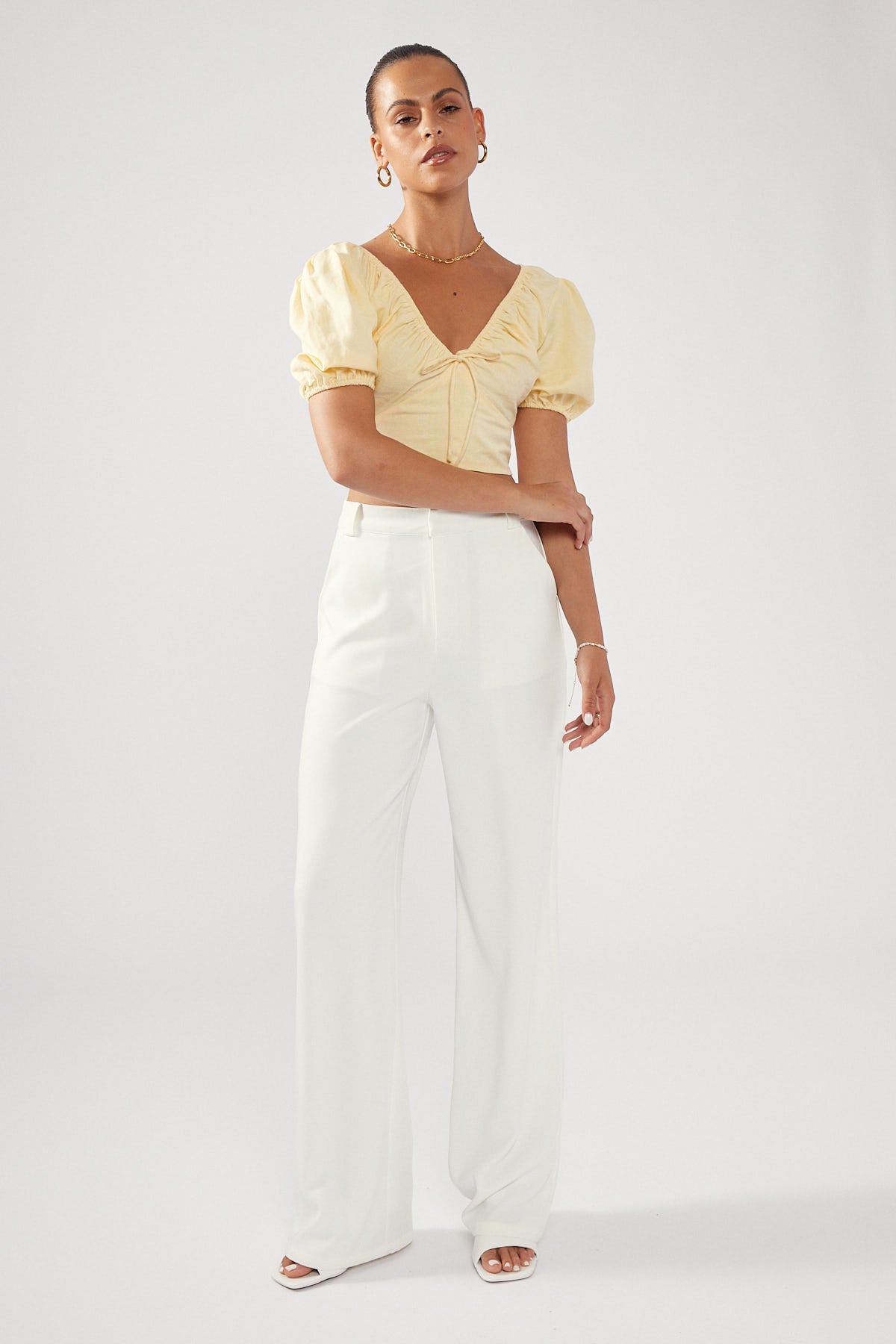 Perfect Stranger Blossom Crop Yellow
