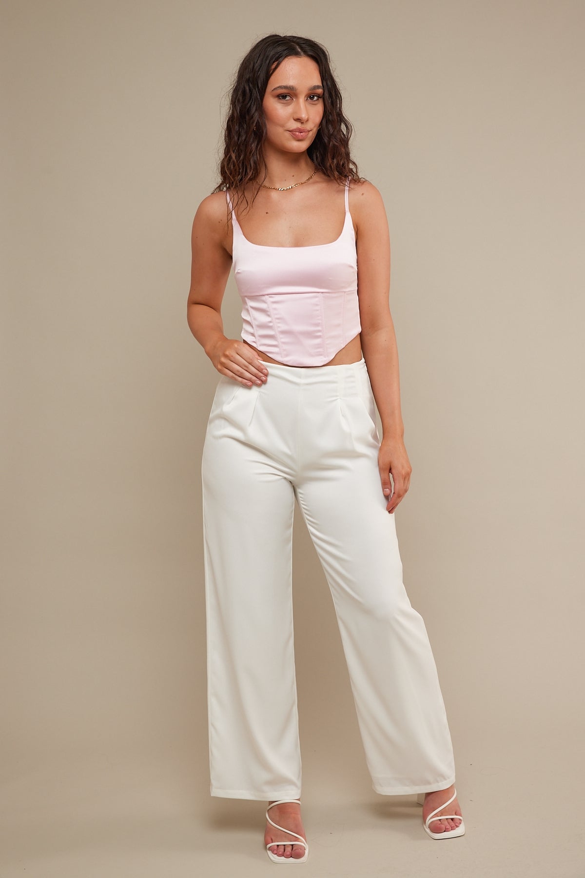 Perfect Stranger Vinny Corset Top Pink