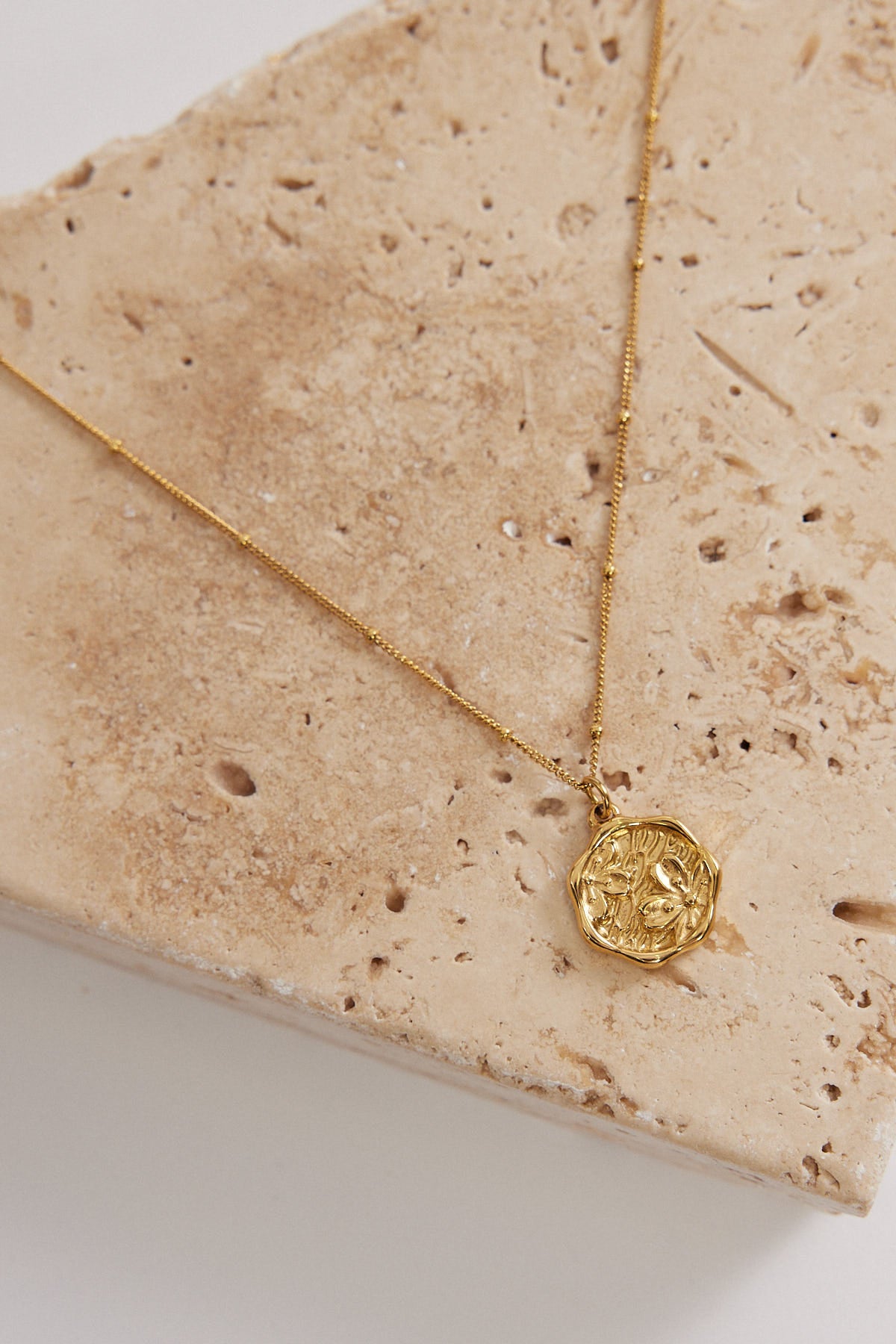 Perfect Stranger Classic Coin Plated Necklace 18K Gold Plated