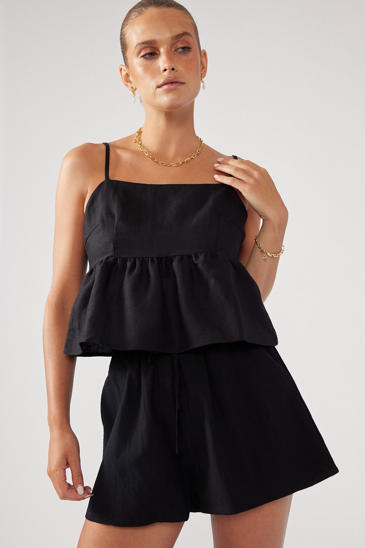 Perfect Stranger Cotton Candy Top Black
