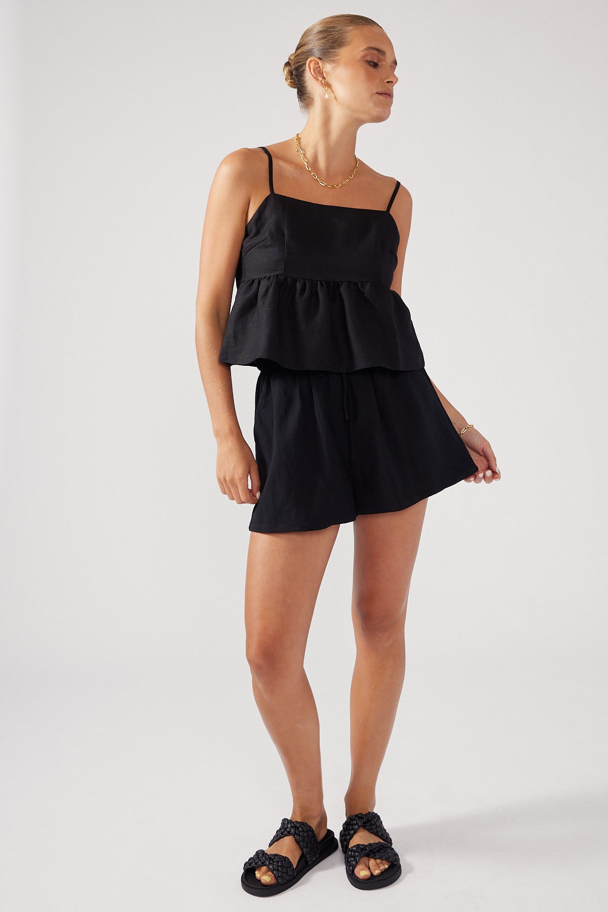 Perfect Stranger Cotton Candy Top Black