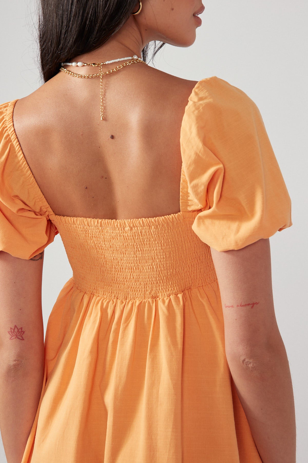 Perfect Stranger Wishlist Puff Sleeve Dress Melon
