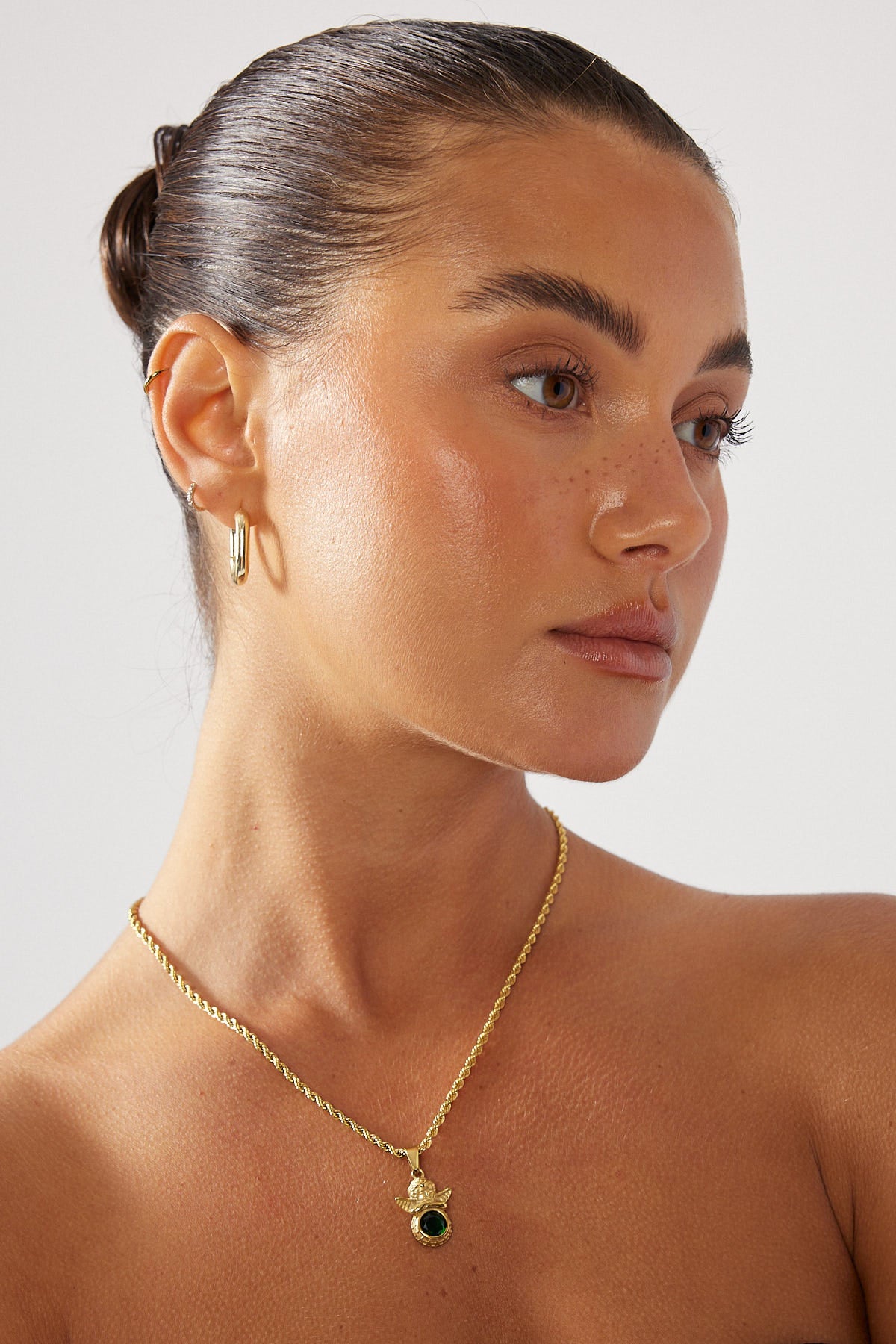 Perfect Stranger Angel Cherub Necklace - 18K Gold Plated 18K Gold Plated