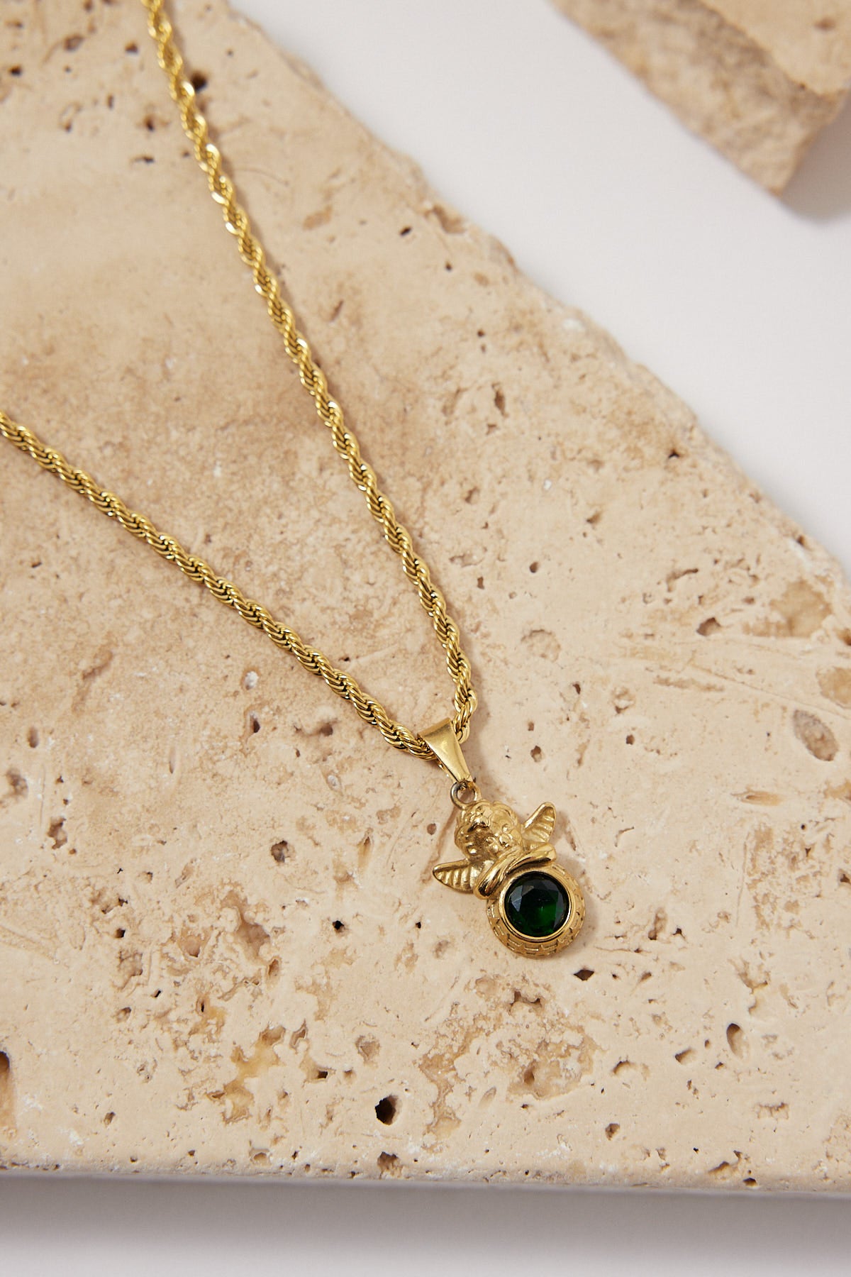 Perfect Stranger Angel Cherub Necklace - 18K Gold Plated 18K Gold Plated