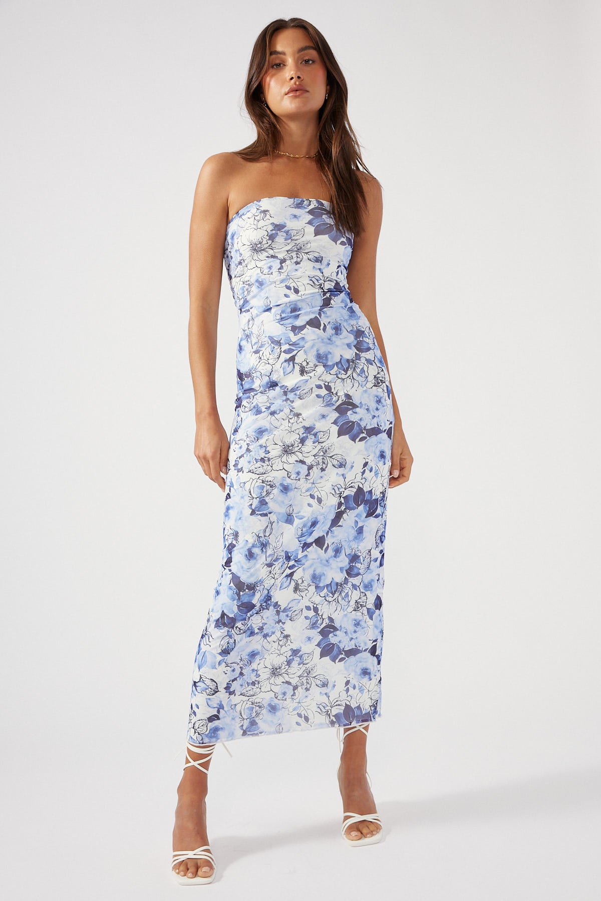 Perfect Stranger Enchanted Fields Midi Dress Floral Print