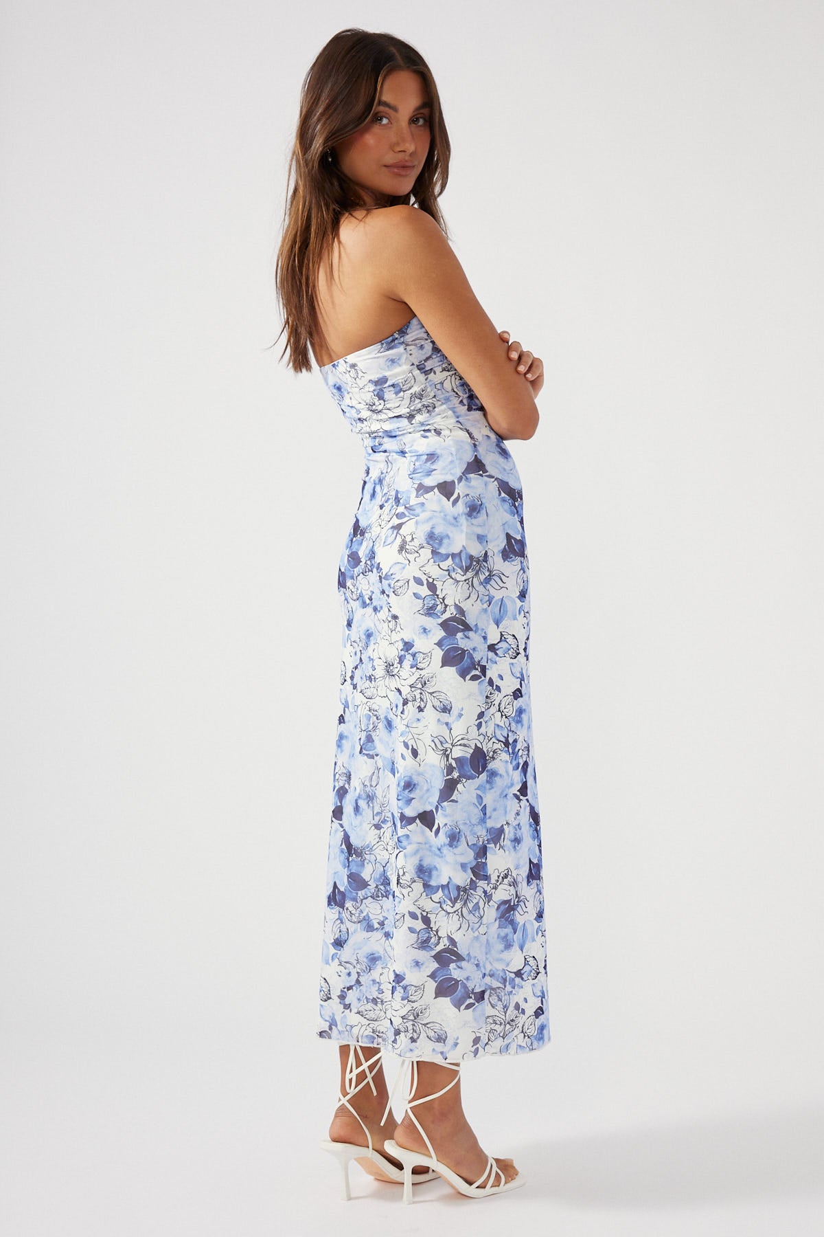 Perfect Stranger Enchanted Fields Midi Dress Floral Print