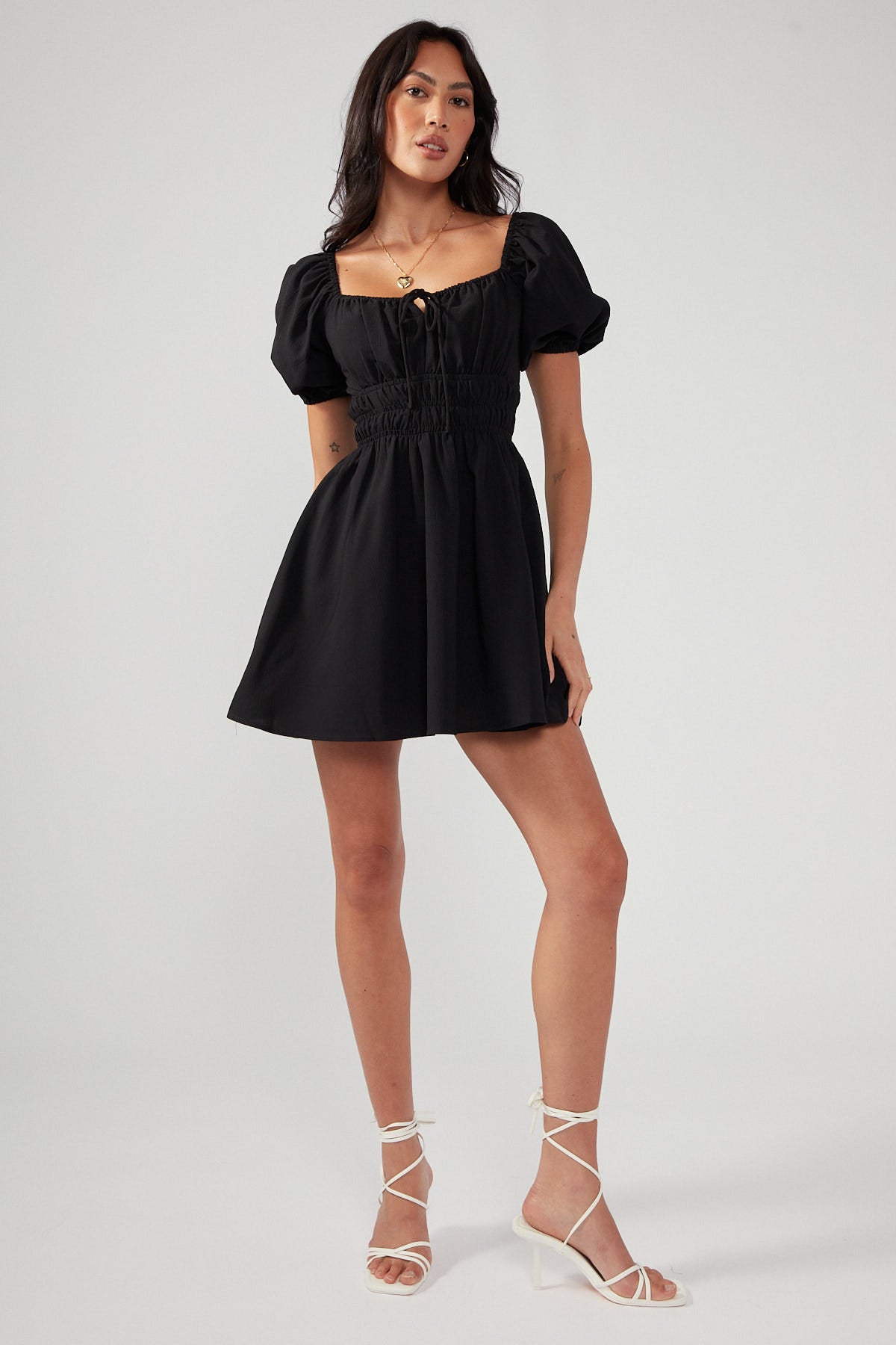 Perfect Stranger Cece Summer Mini Dress Black