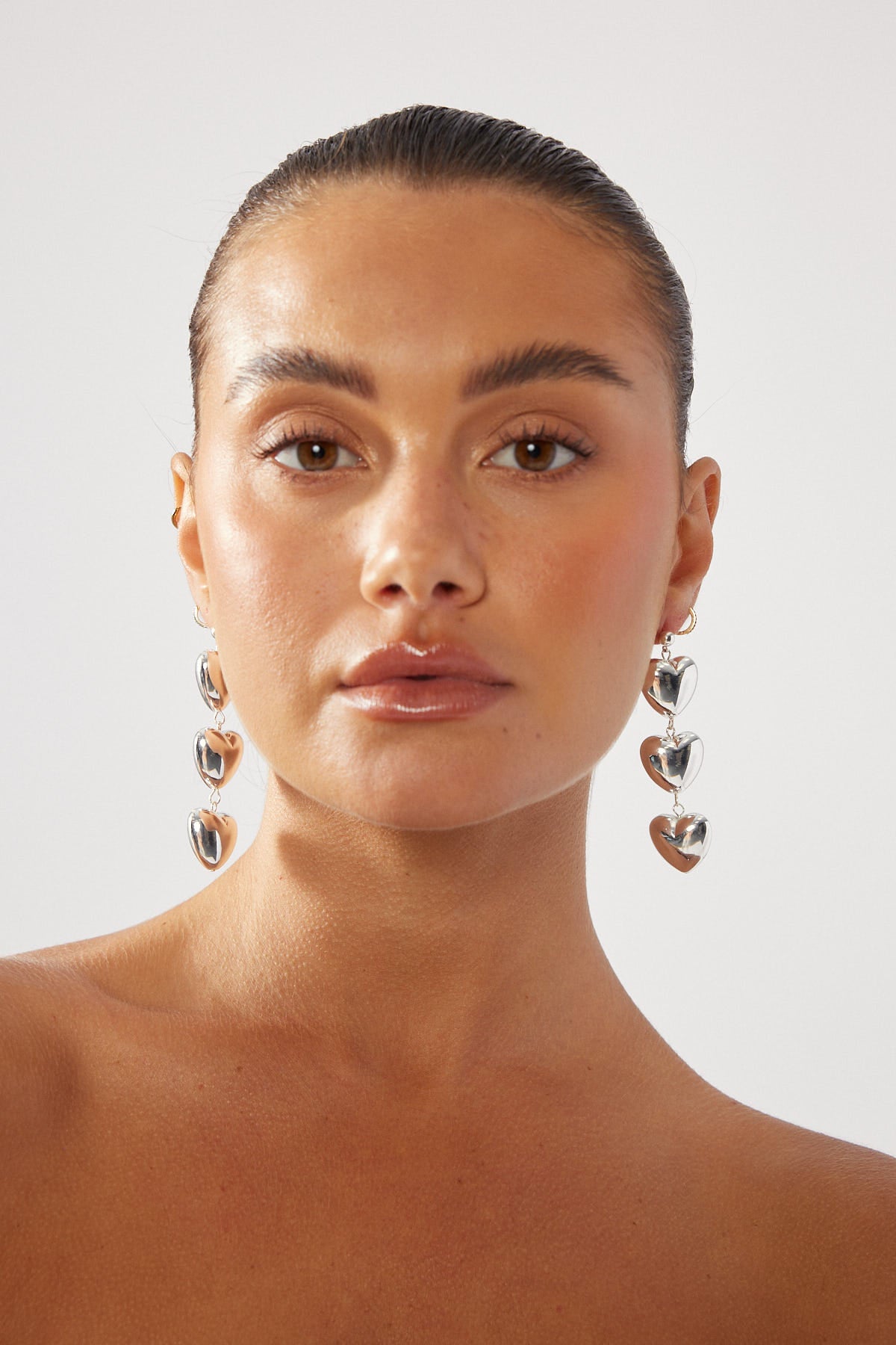 Perfect Stranger Lots Of Love Plated Earrings Silver Plated