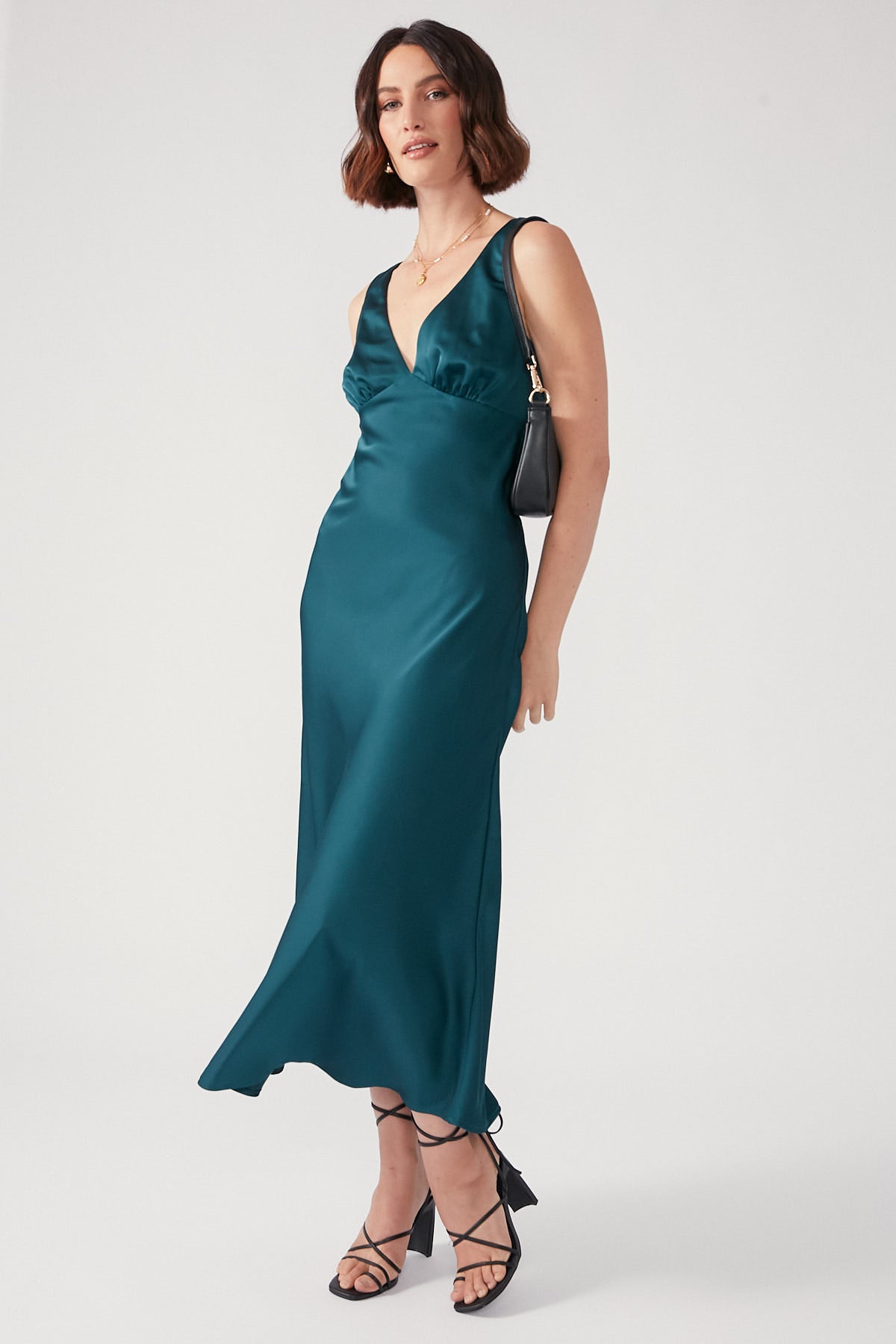 Perfect Stranger Trouble Maker Midi Dress Green