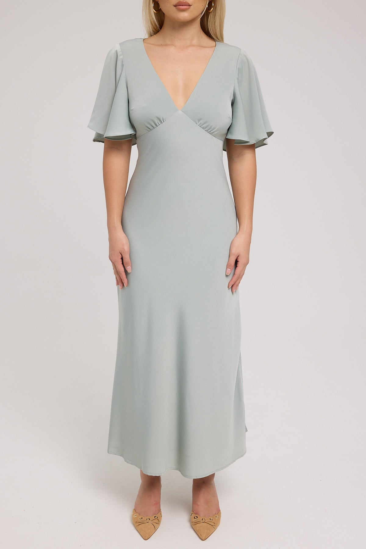 Perfect Stranger Juliet Midi Dress Sage