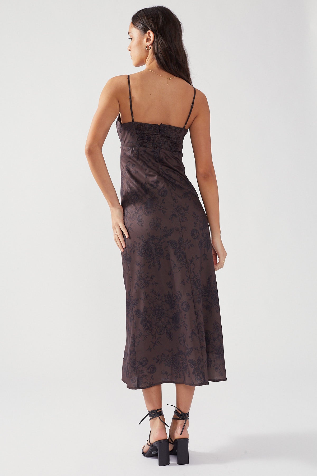 Perfect Stranger Bittersweet Time Midi Dress Floral Print