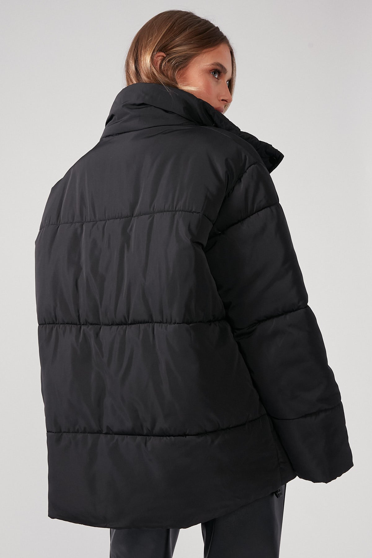 Perfect Stranger Chaser Recycled Puffer Jacket Black