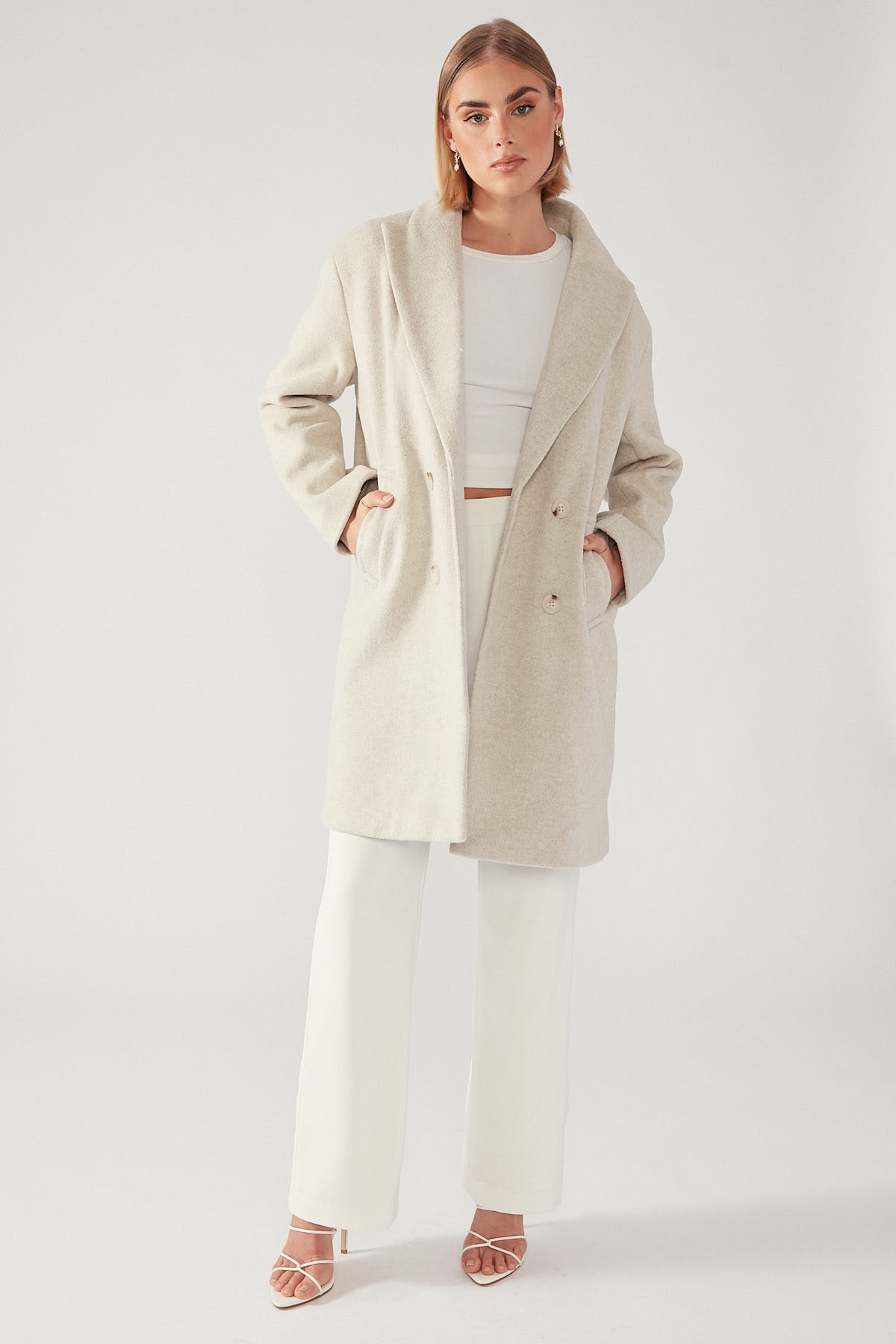 Perfect Stranger Final Chance Coat Taupe